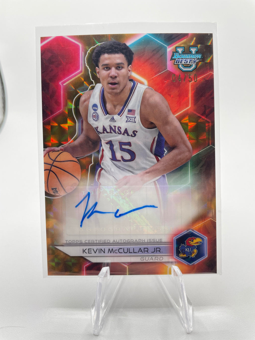 2023-24 Bowman U Best Kevin McCullar Gold Refractor Auto /50 + Gold /50 Set (x4)
