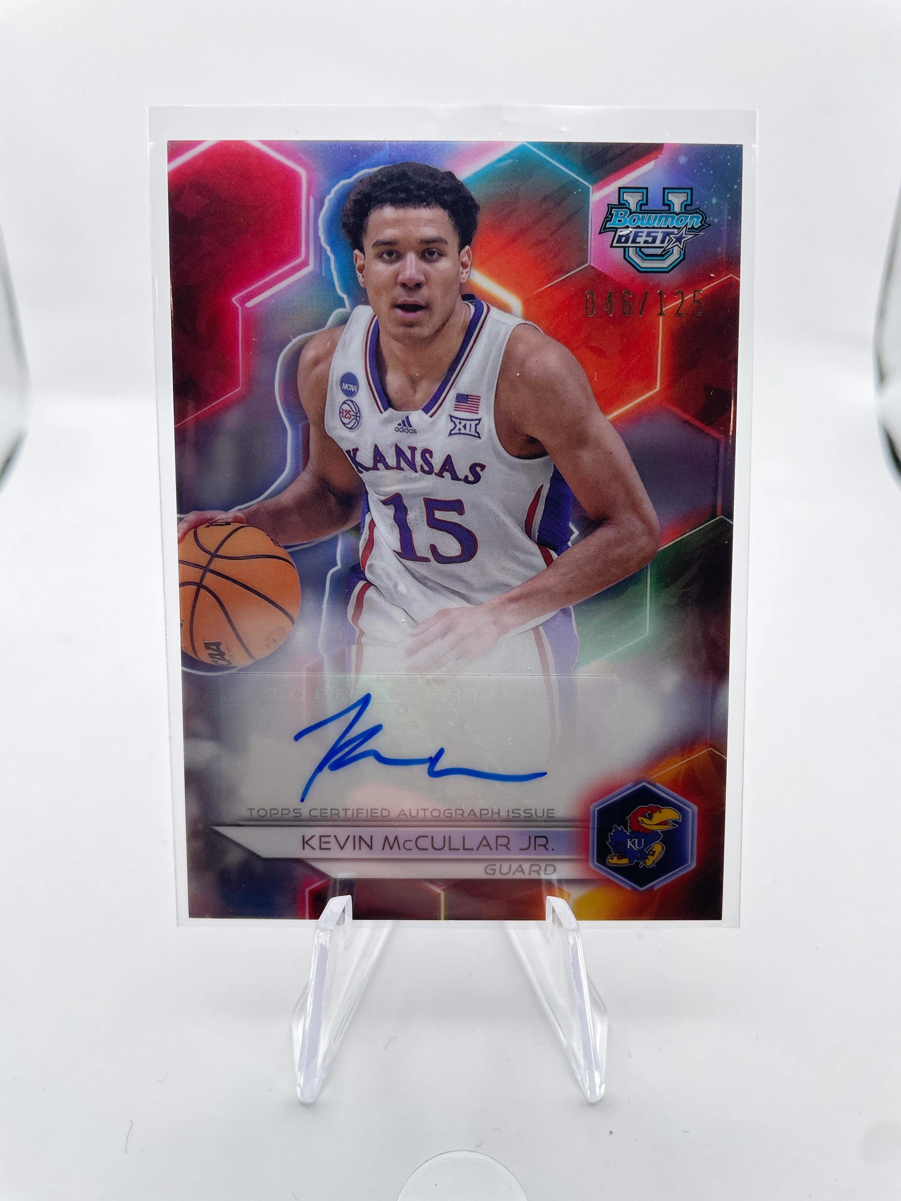 2023-24 Bowman U Best Kevin McCullar Gold Refractor Auto /50 + Gold /50 Set (x4)