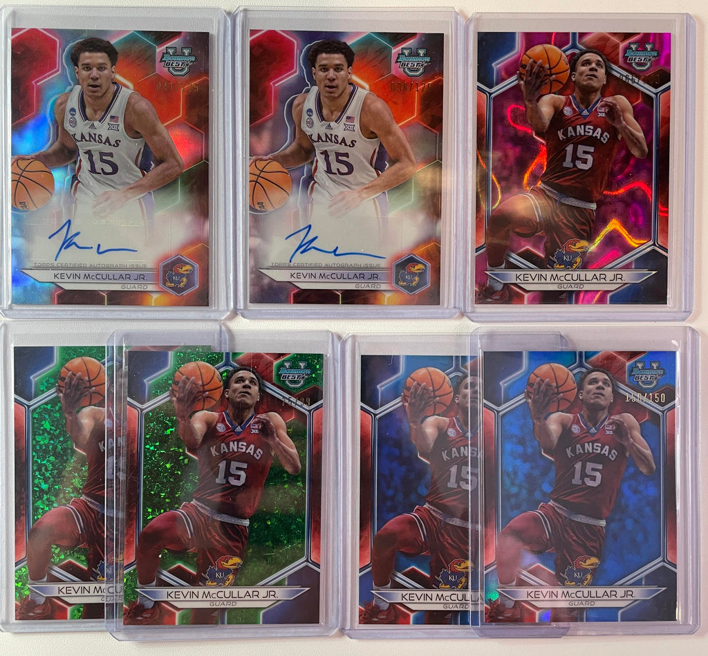 2023-24 Bowman U Best Kevin McCullar Refractor Auto /125 (x2) Green /99 /100