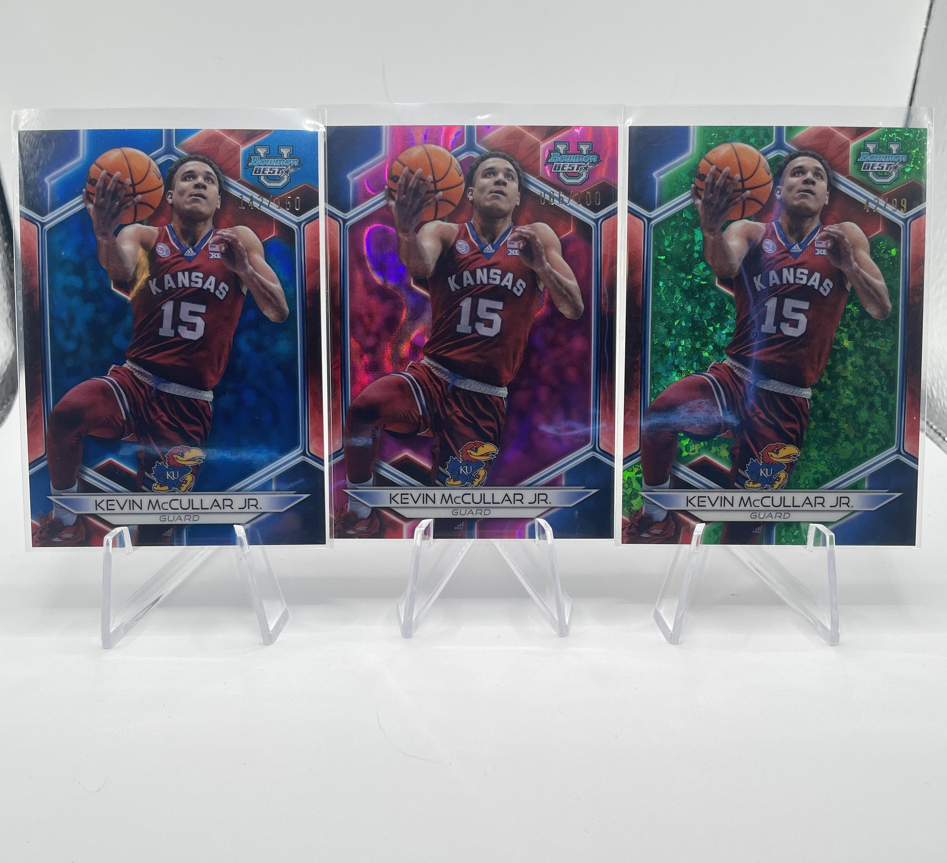 2023-24 Bowman U Best Kevin McCullar Refractor Auto /125 (x2) Green /99 /100