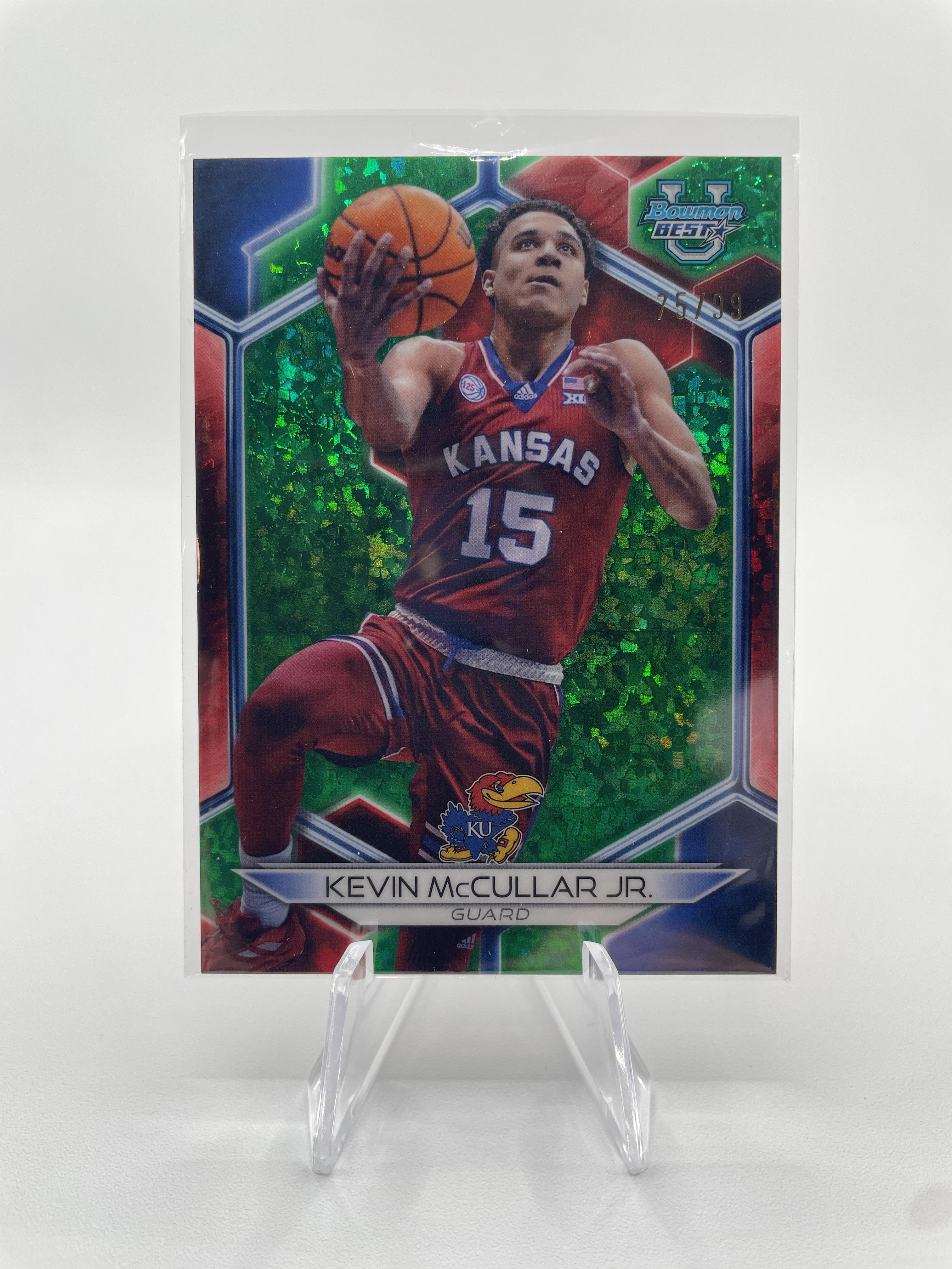 2023-24 Bowman U Best Kevin McCullar Refractor Auto /125 (x2) Green /99 /100