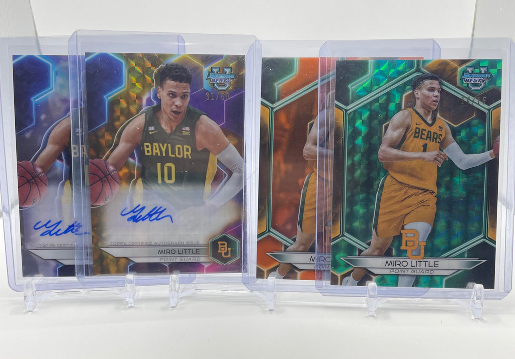 2023-24 Bowman U Best Miro Little Gold Refractor Auto /50 + Teal /15 Orange /25
