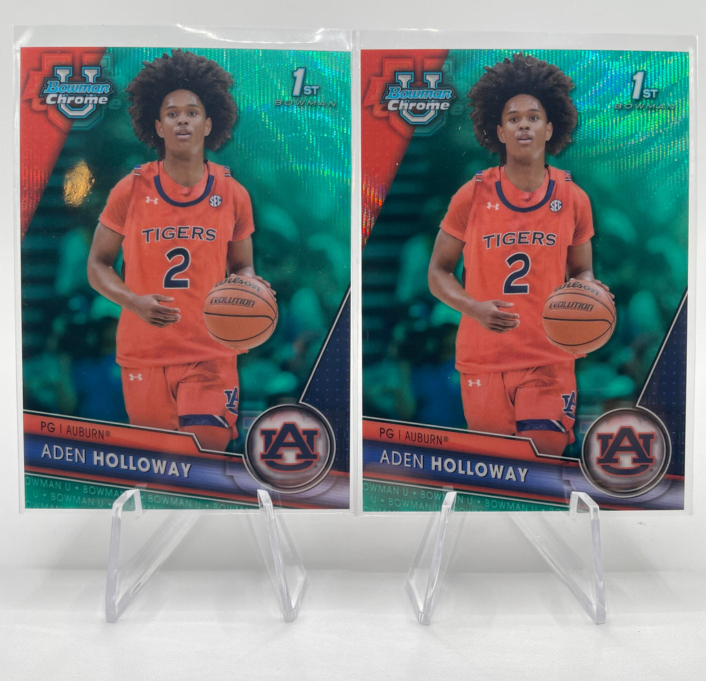 2023-24 Bowman U Chrome Aden Holloway Blue /199 + Aqua /299 + Green /99 (x19)