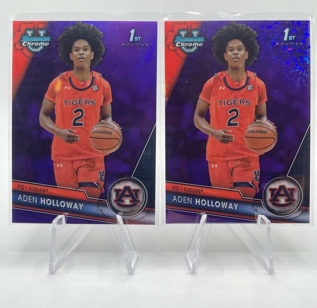 2023-24 Bowman U Chrome Aden Holloway Blue /199 + Aqua /299 + Green /99 (x19)