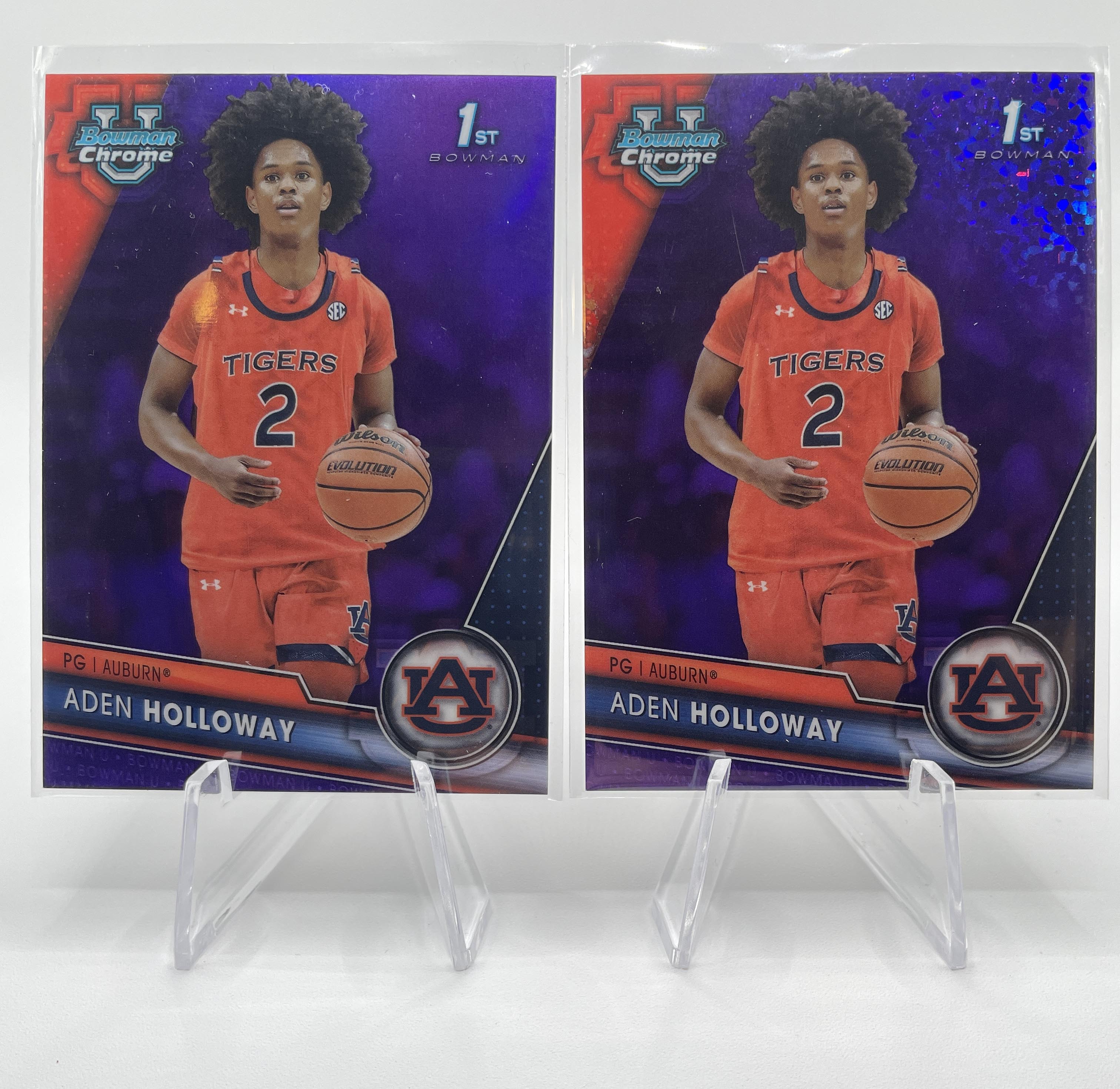 2023-24 Bowman U Chrome Aden Holloway Blue /199 + Aqua /299 + Green /99 (x19)