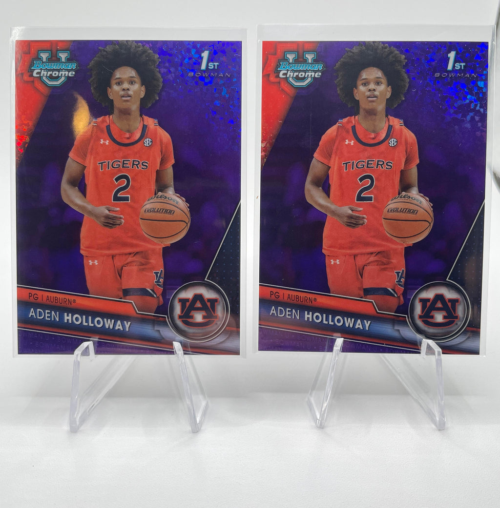 2023-24 Bowman U Chrome Aden Holloway Blue /199 + Aqua /299 + Green /99 (x19)