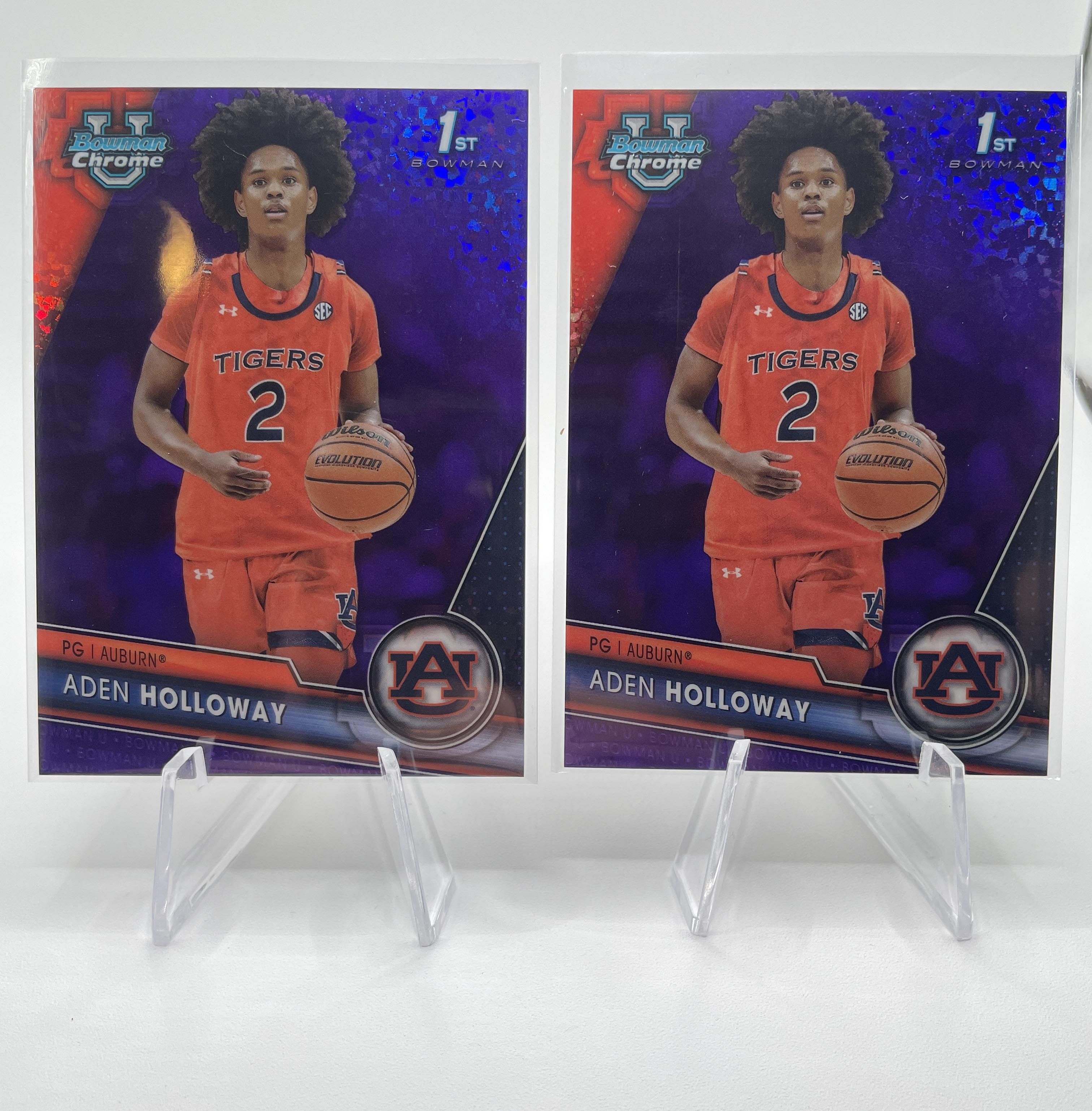 2023-24 Bowman U Chrome Aden Holloway Blue /199 + Aqua /299 + Green /99 (x19)