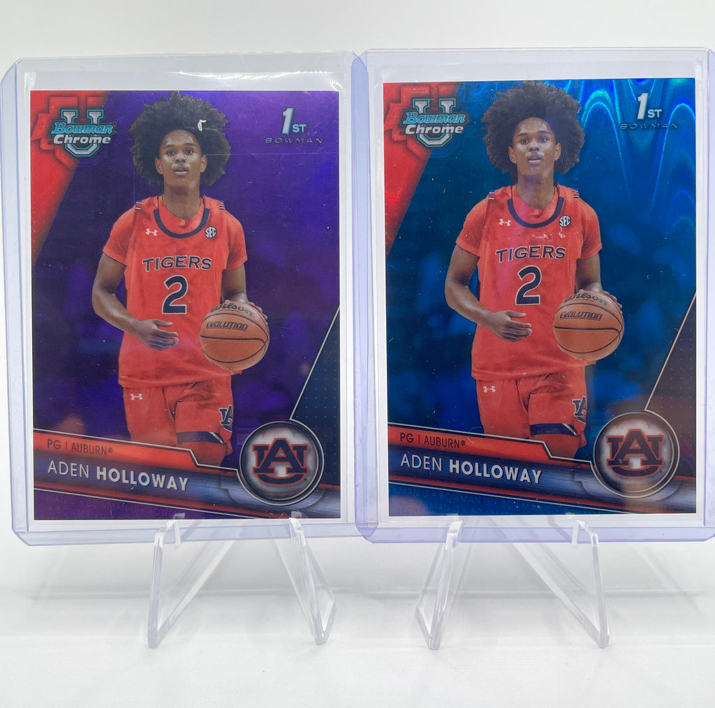 2023-24 Bowman U Chrome Aden Holloway Blue /199 + Aqua /299 + Green /99 (x19)