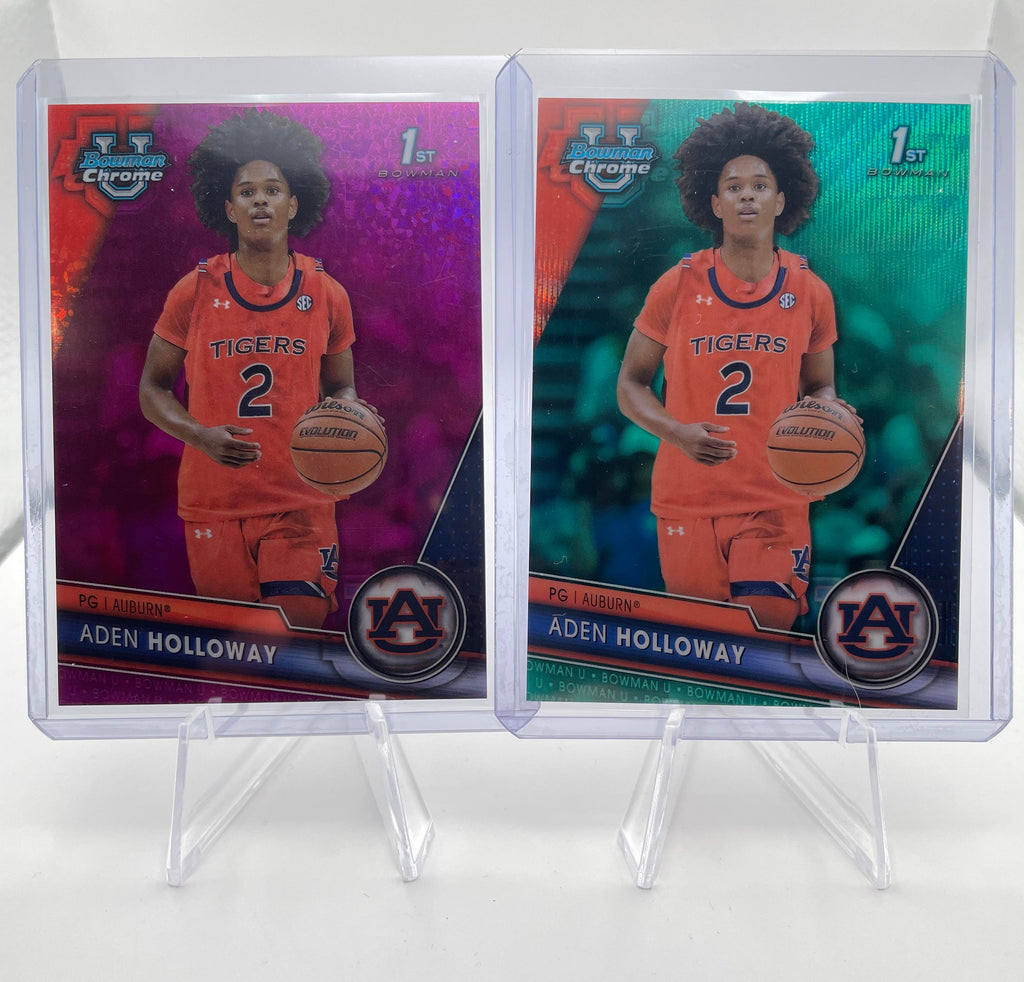 2023-24 Bowman U Chrome Aden Holloway Blue /199 + Aqua /299 + Green /99 (x19)