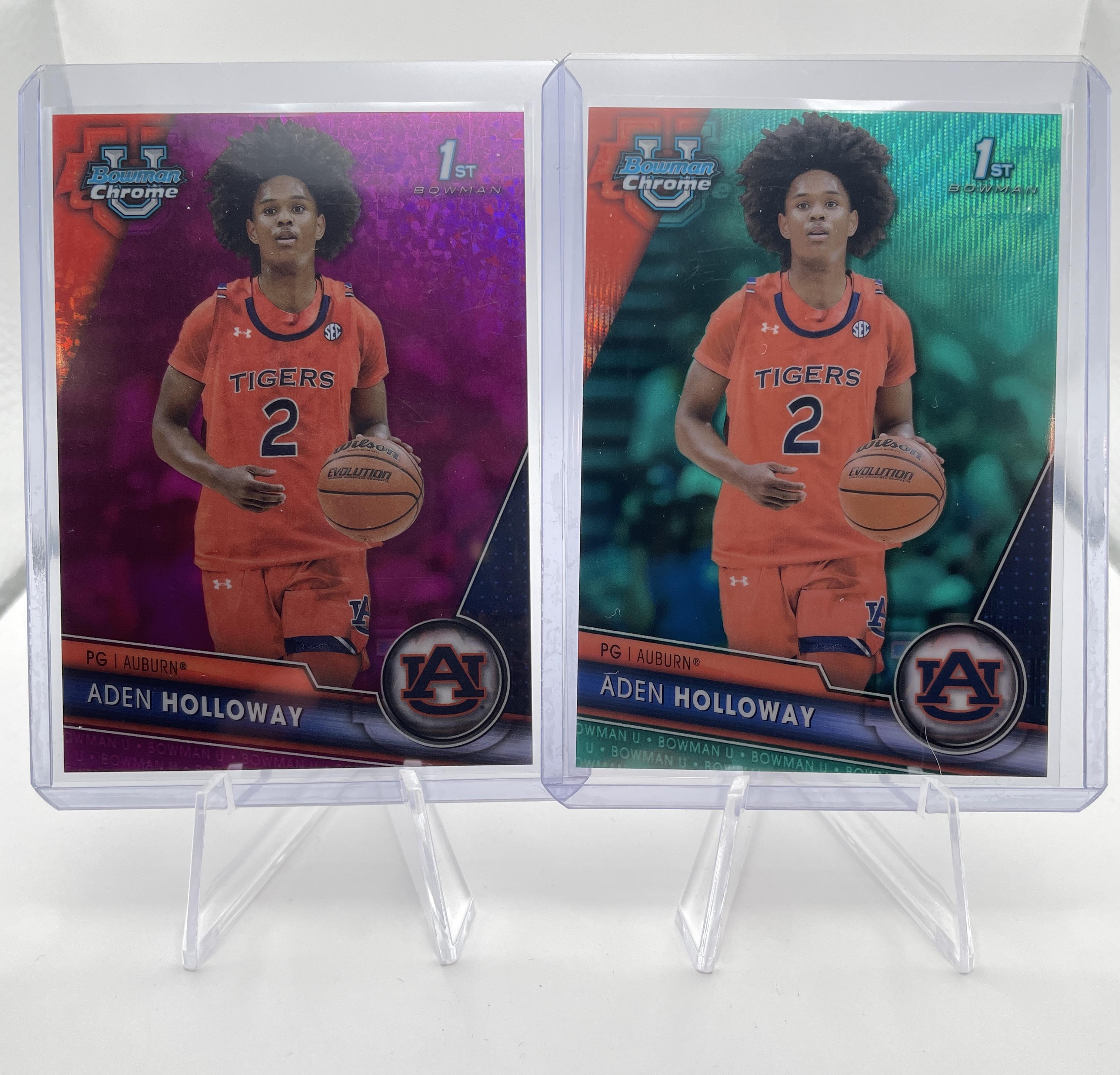 2023-24 Bowman U Chrome Aden Holloway Blue /199 + Aqua /299 + Green /99 (x19)