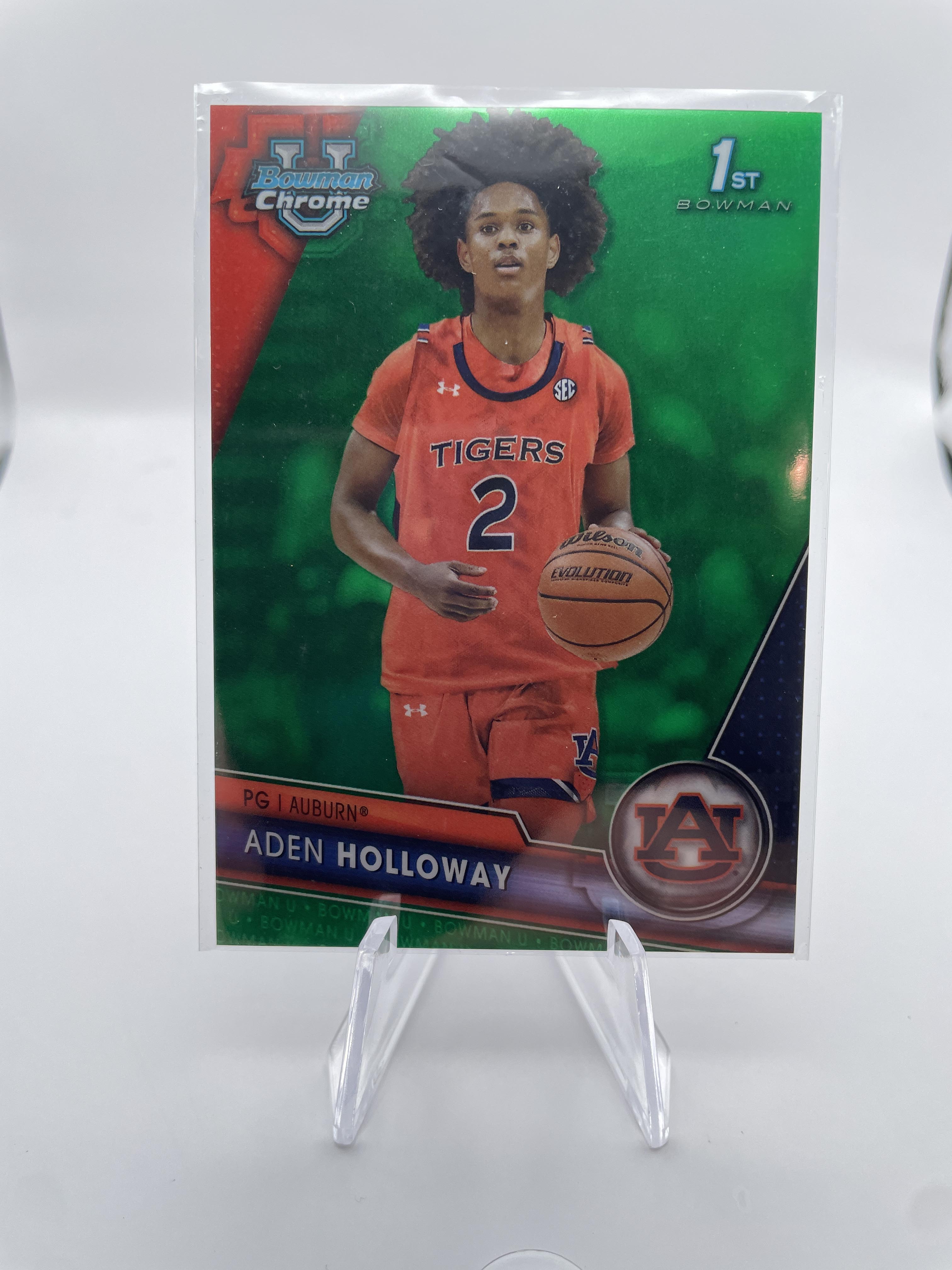 2023-24 Bowman U Chrome Aden Holloway Blue /199 + Aqua /299 + Green /99 (x19)