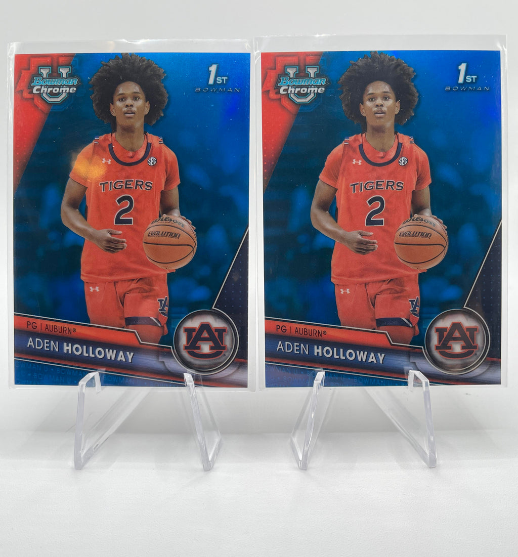 2023-24 Bowman U Chrome Aden Holloway Blue /199 + Aqua /299 + Green /99 (x19)