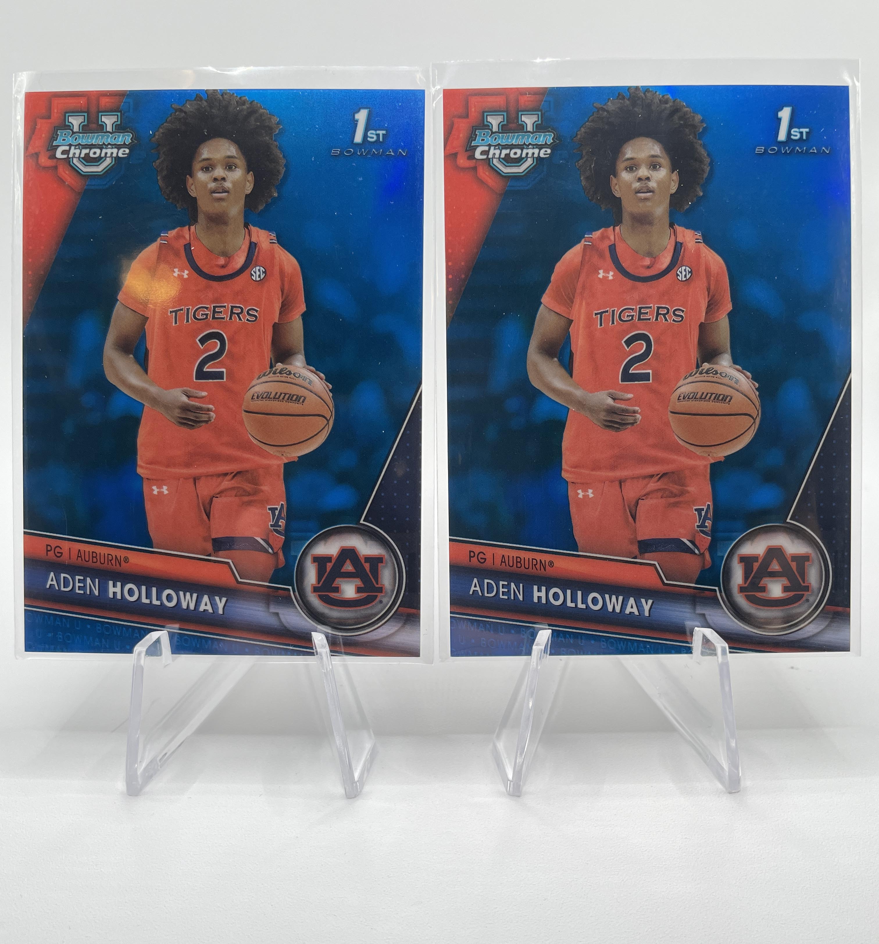 2023-24 Bowman U Chrome Aden Holloway Blue /199 + Aqua /299 + Green /99 (x19)