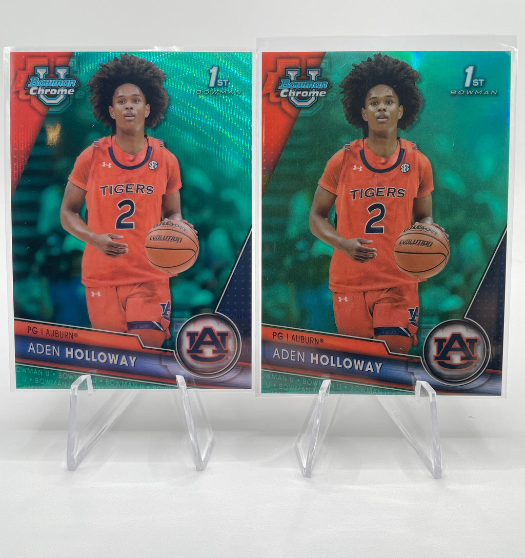 2023-24 Bowman U Chrome Aden Holloway Blue /199 + Aqua /299 + Green /99 (x19)