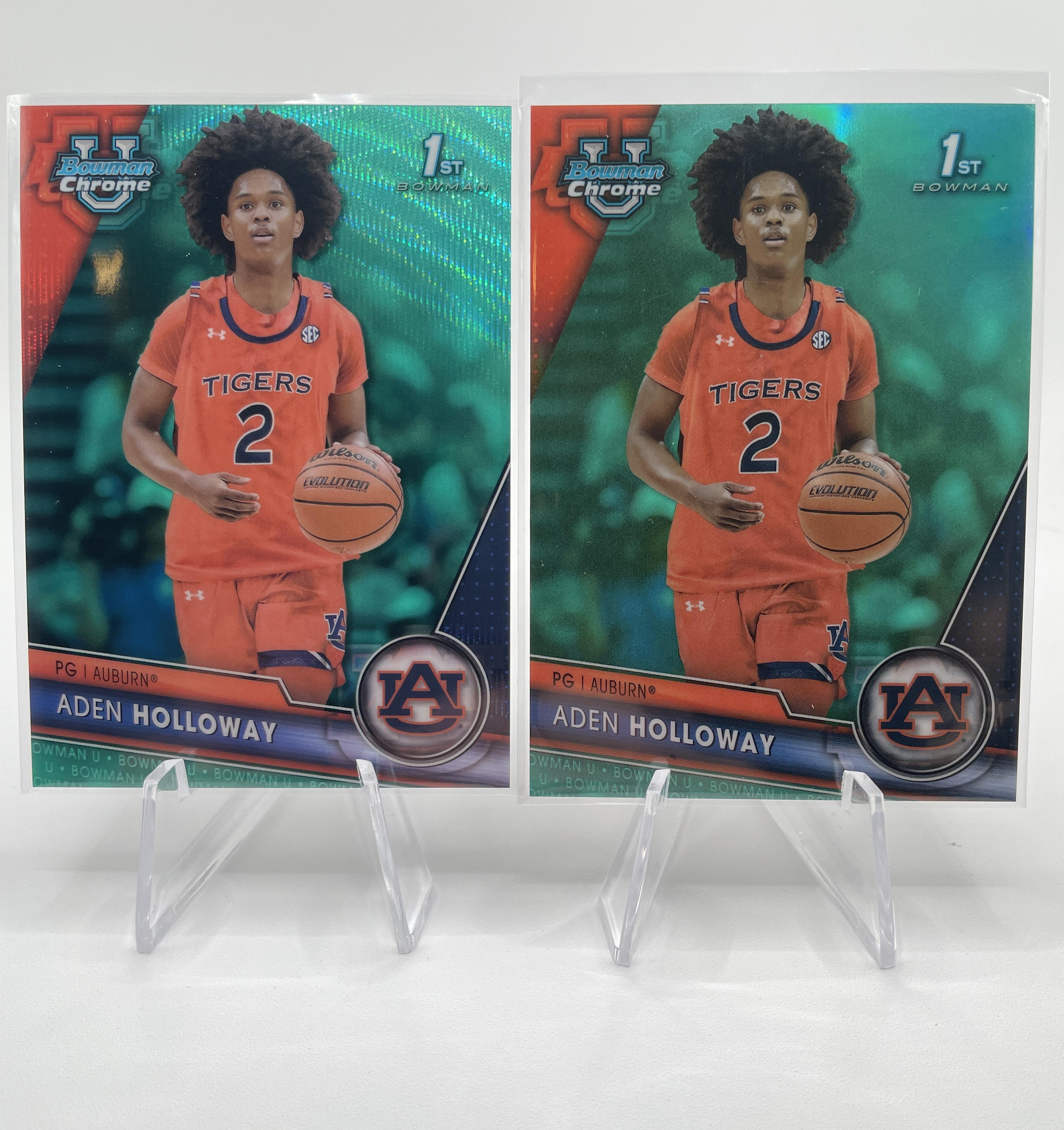 2023-24 Bowman U Chrome Aden Holloway Blue /199 + Aqua /299 + Green /99 (x19)