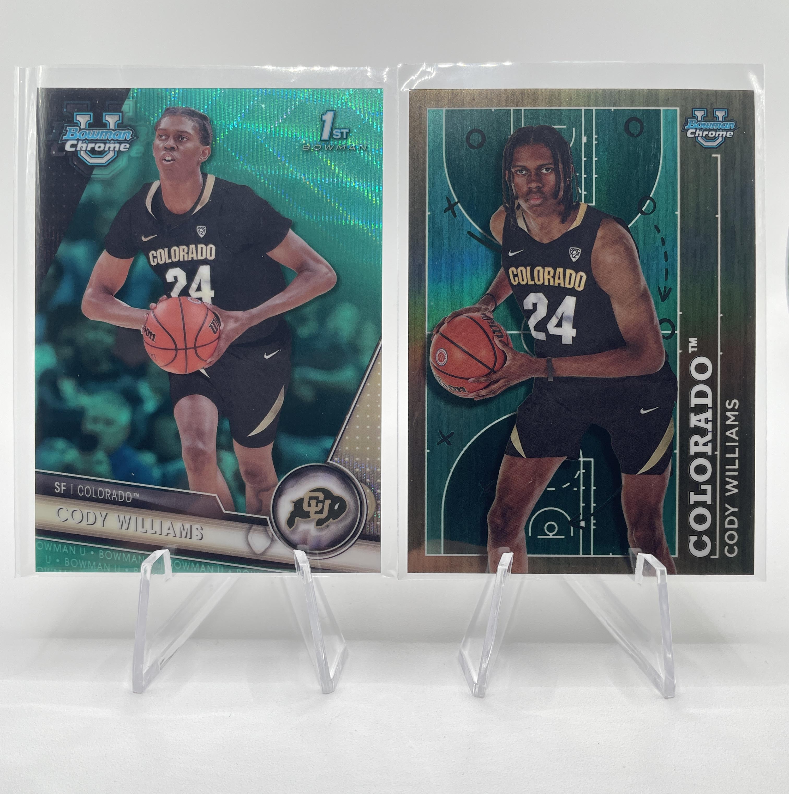 2023-24 Bowman U Chrome Cody Williams Orange /25 Gold /50 Yellow /75 Set (x12)