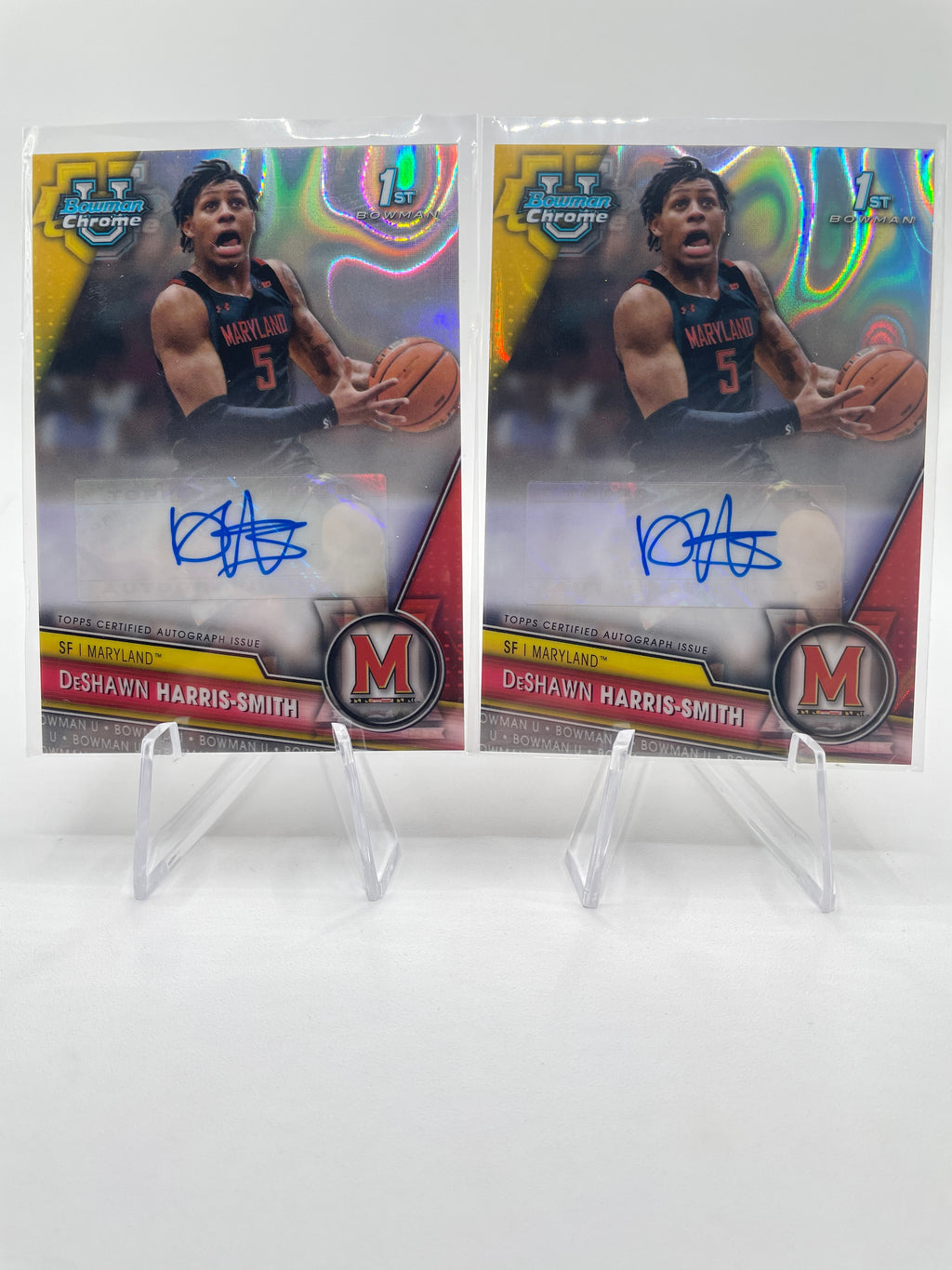 2023-24 Bowman U Chrome DeShawn Harris-Smith Refractor Auto /199 /250 Set (x11)