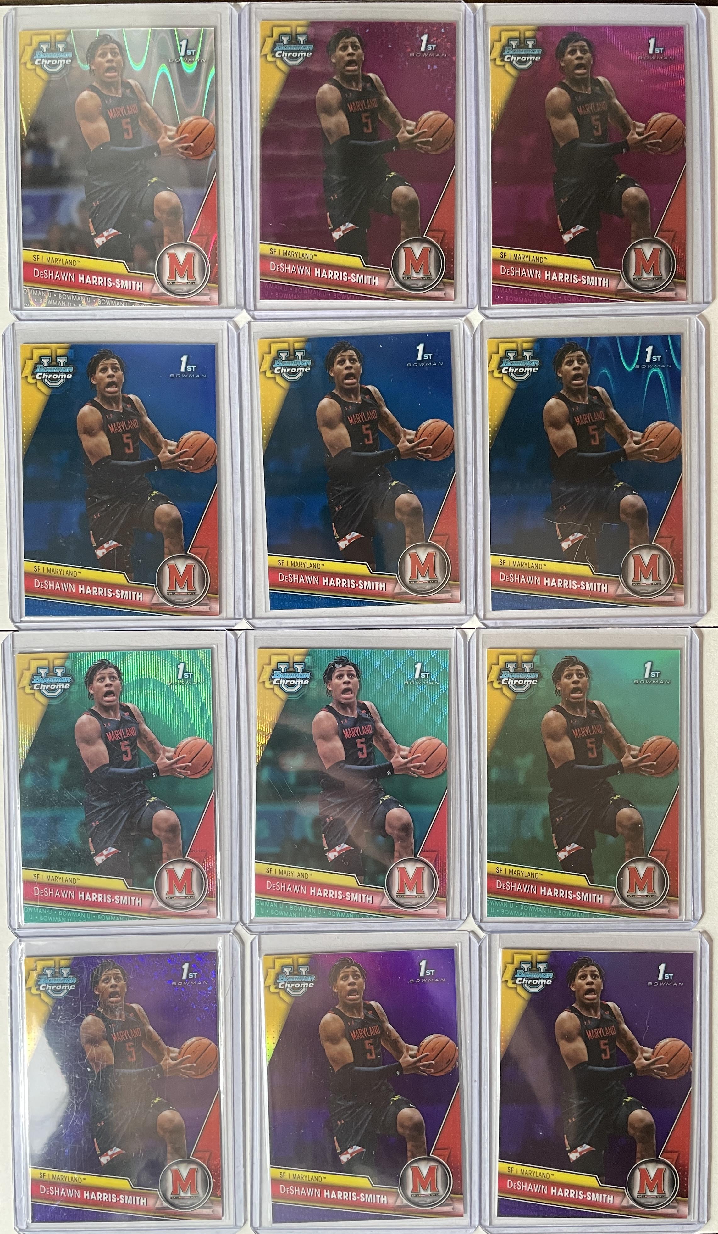 2023-24 Bowman U Chrome DeShawn Harris-Smith Wave /100 Pink /125 Fuchsia /150