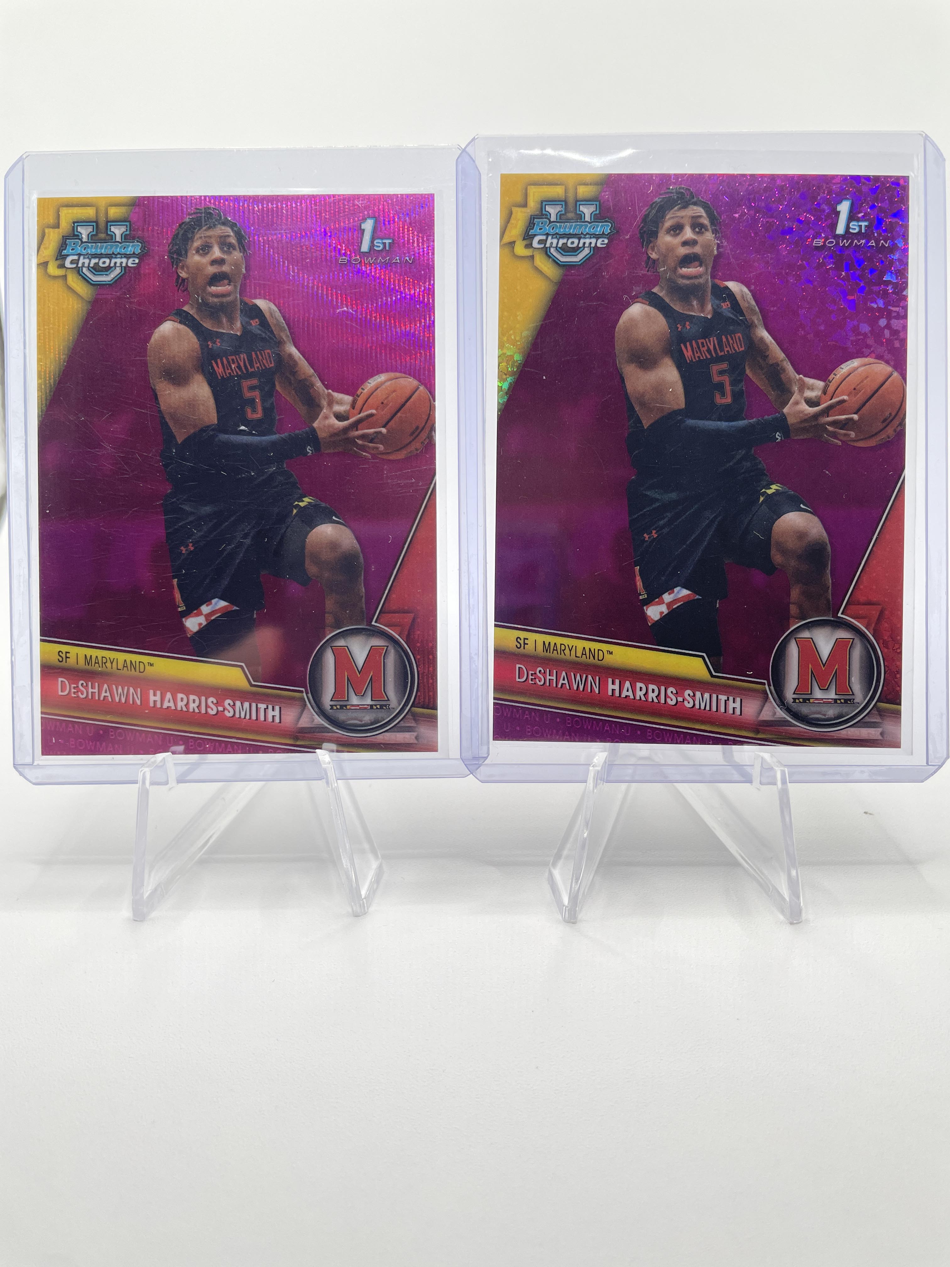 2023-24 Bowman U Chrome DeShawn Harris-Smith Wave /100 Pink /125 Fuchsia /150