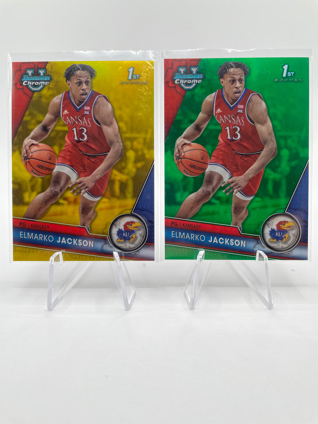 2023-24 Bowman U Chrome Elmarko Jackson Gold /50 Orange /25 Yellow /75 Set (x16)