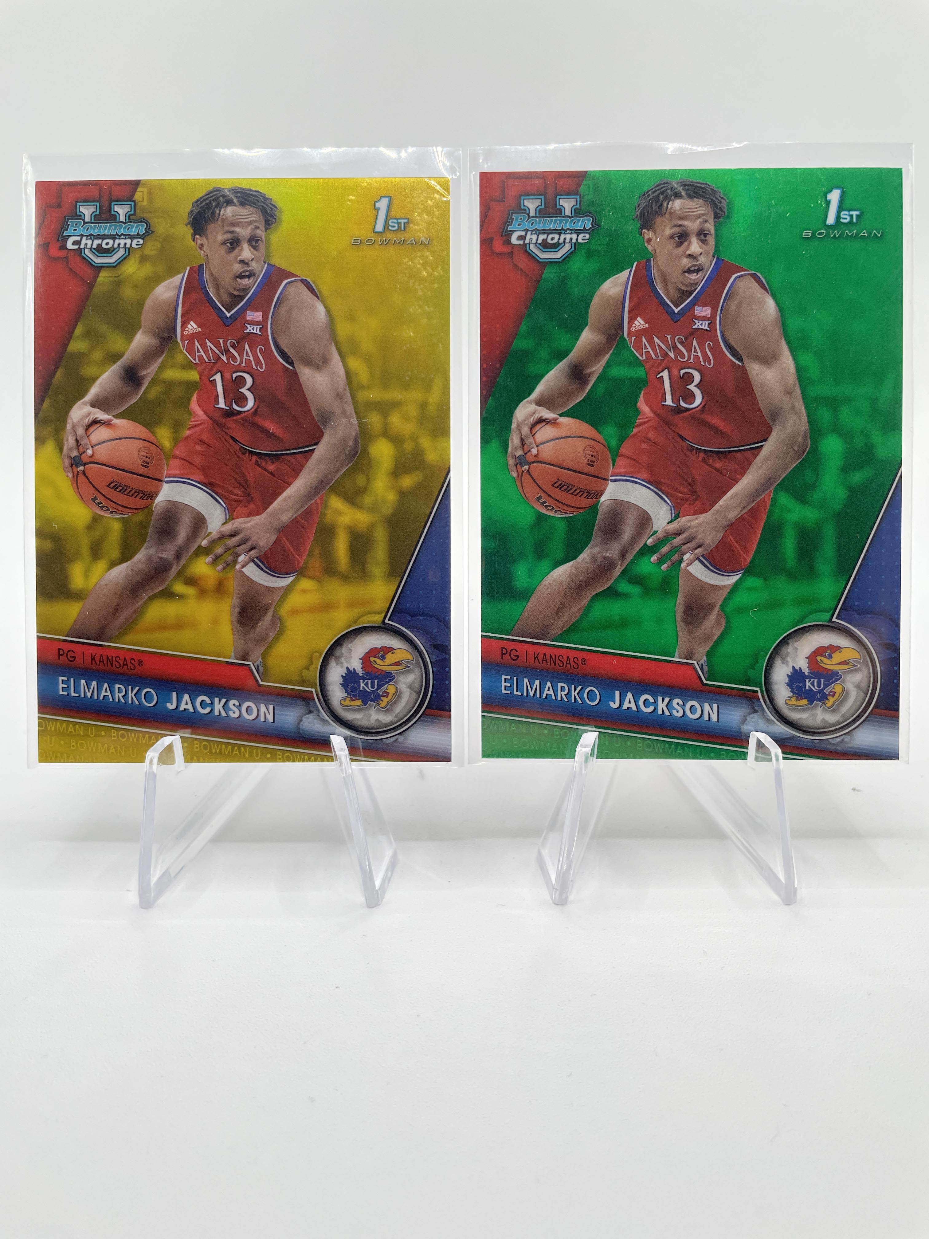 2023-24 Bowman U Chrome Elmarko Jackson Gold /50 Orange /25 Yellow /75 Set (x16)