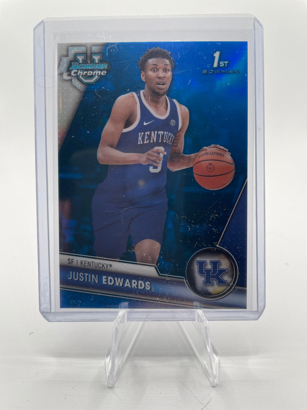 2023-24 Bowman U Chrome Justin Edwards Pink /100 Aqua /150 Wave /150 Set (x12)