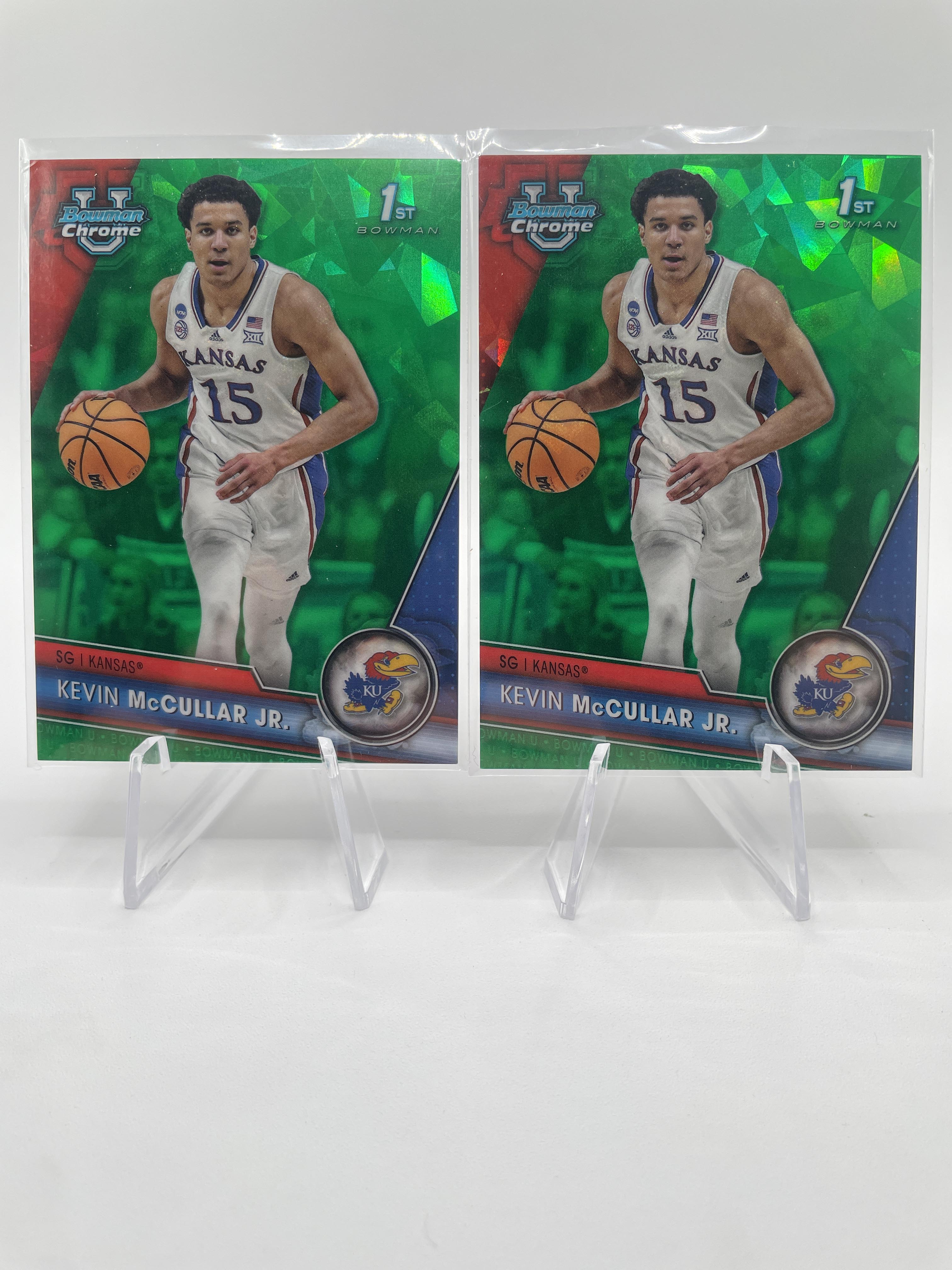 2023-24 Bowman U Chrome Kevin McCullar Jr Green Sapphire /99 Yellow /75 Blue +++