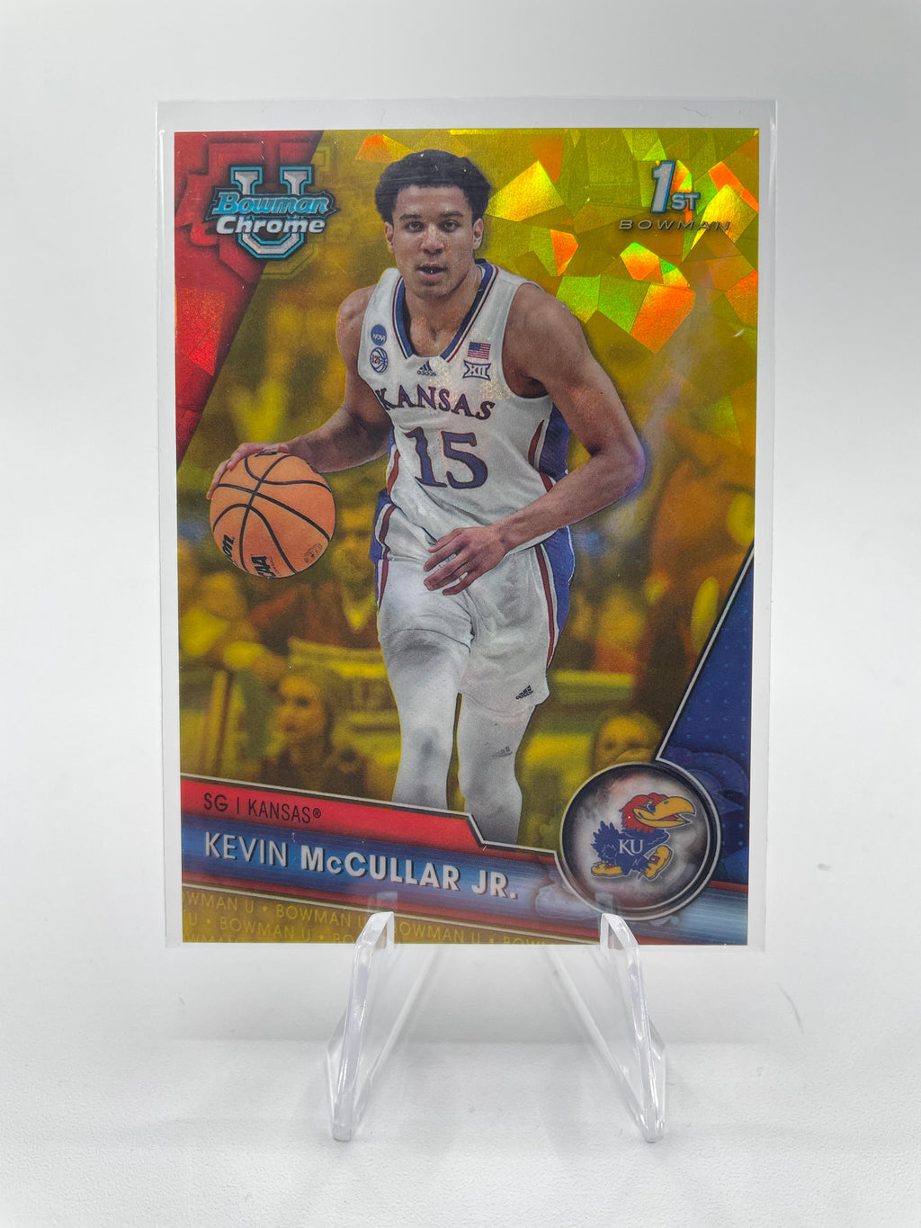 2023-24 Bowman U Chrome Kevin McCullar Jr Green Sapphire /99 Yellow /75 Blue +++