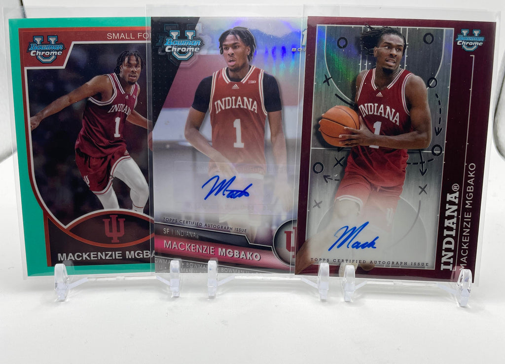 2023-24 Bowman U Chrome Mackenzie MgBako Refractor Auto /250 + Playmakers Auto