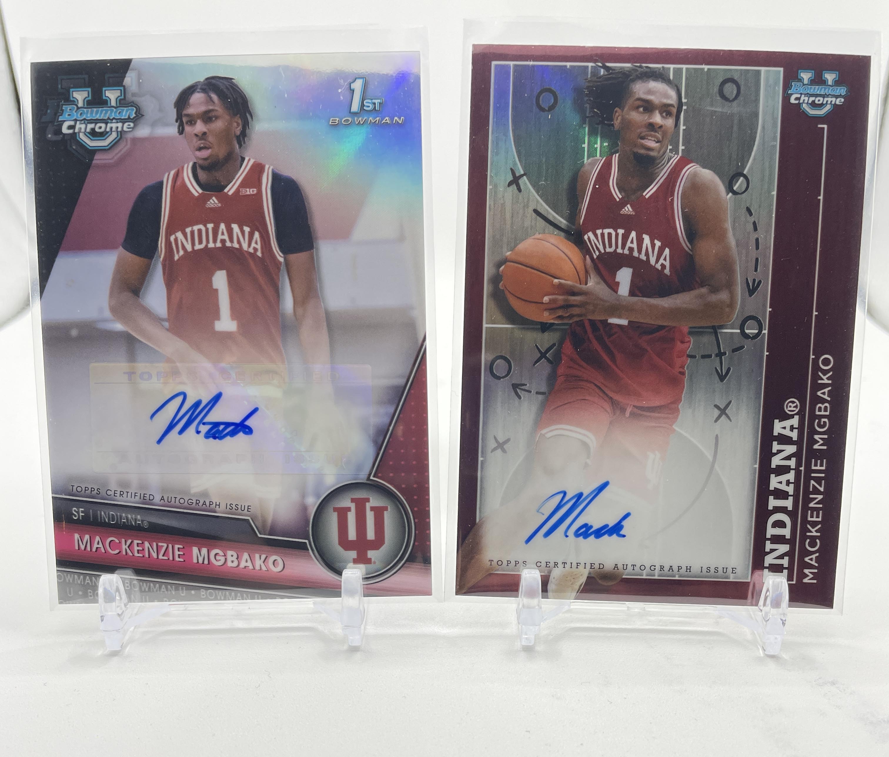 2023-24 Bowman U Chrome Mackenzie MgBako Refractor Auto /250 + Playmakers Auto