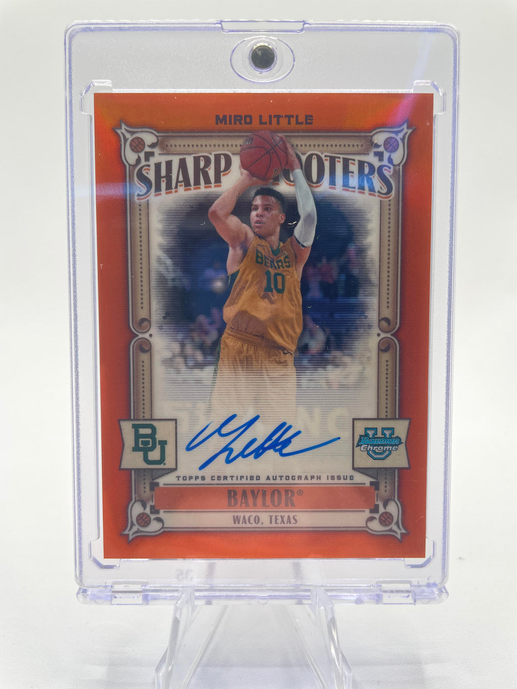 2023-24 Bowman U Chrome Miro Little Shooter Orange Auto /25 + Prime /50 Set (x3)