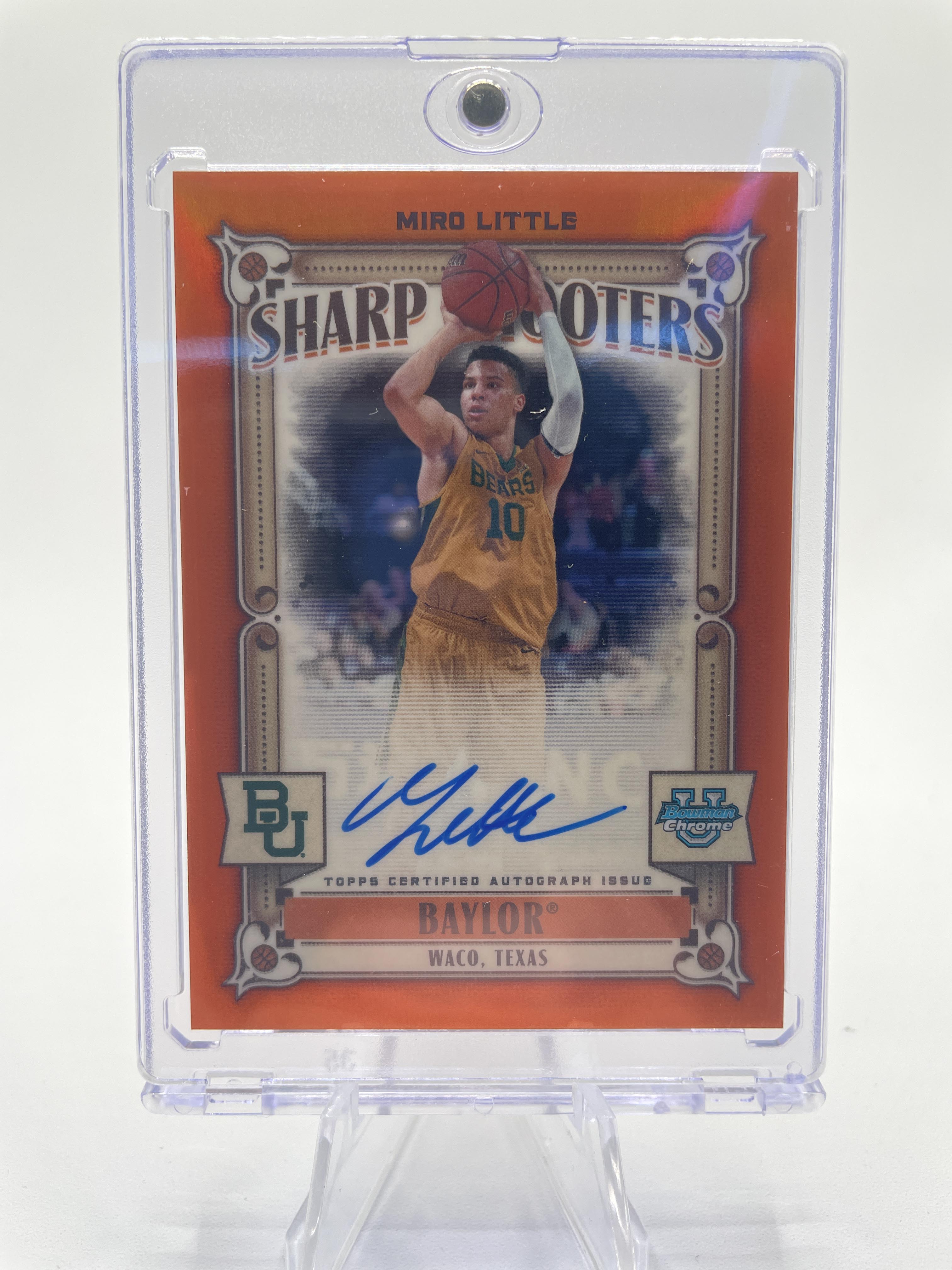 2023-24 Bowman U Chrome Miro Little Shooter Orange Auto /25 + Prime /50 Set (x3)