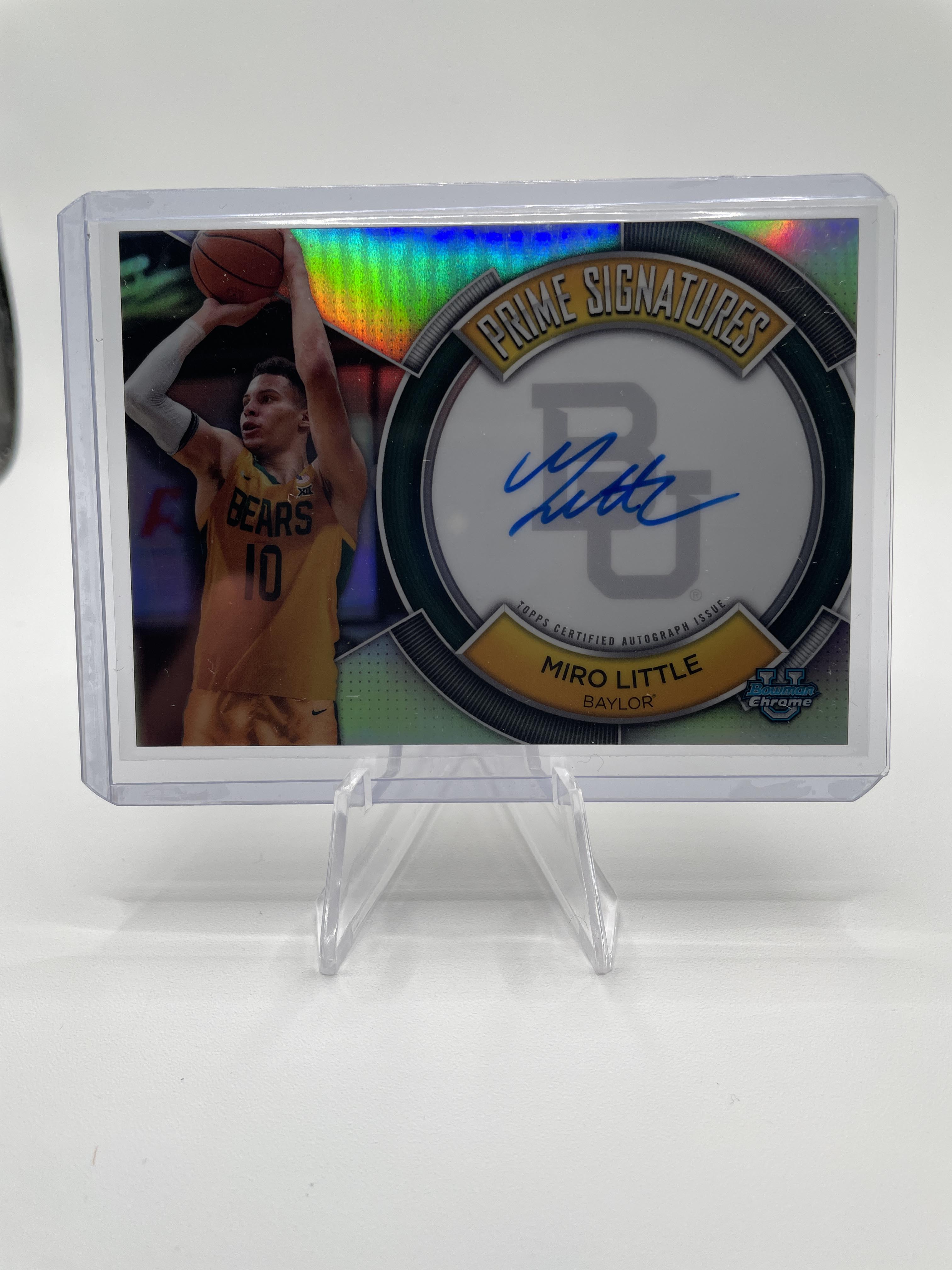2023-24 Bowman U Chrome Miro Little Shooter Orange Auto /25 + Prime /50 Set (x3)
