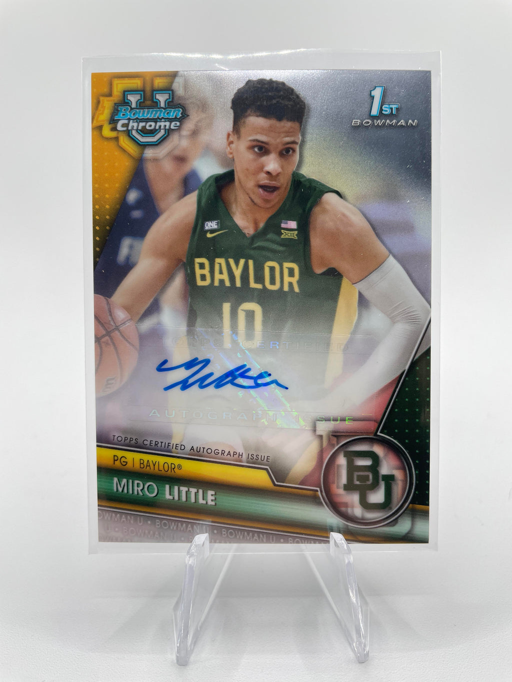 2023-24 Bowman U Chrome Miro Little Shooter Orange Auto /25 + Prime /50 Set (x3)