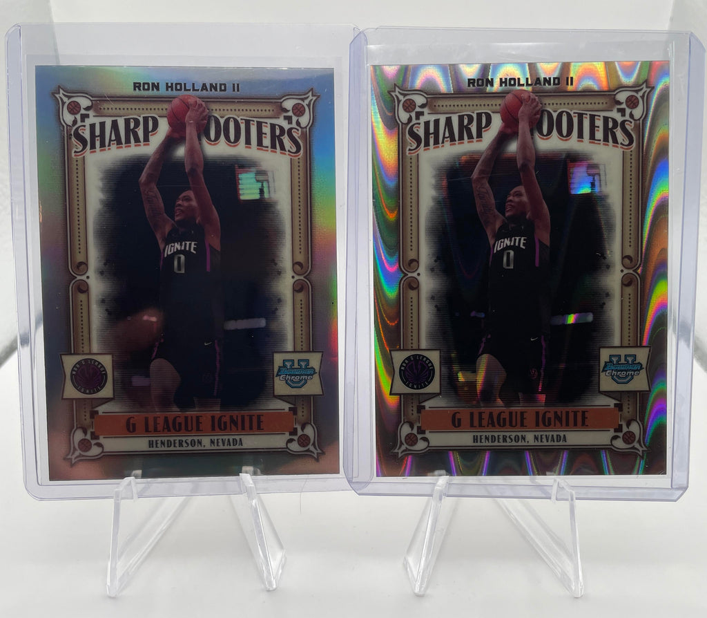 2023-24 Bowman U Chrome Ron Holland Sharpshooters Wave Refractor /150 + Base