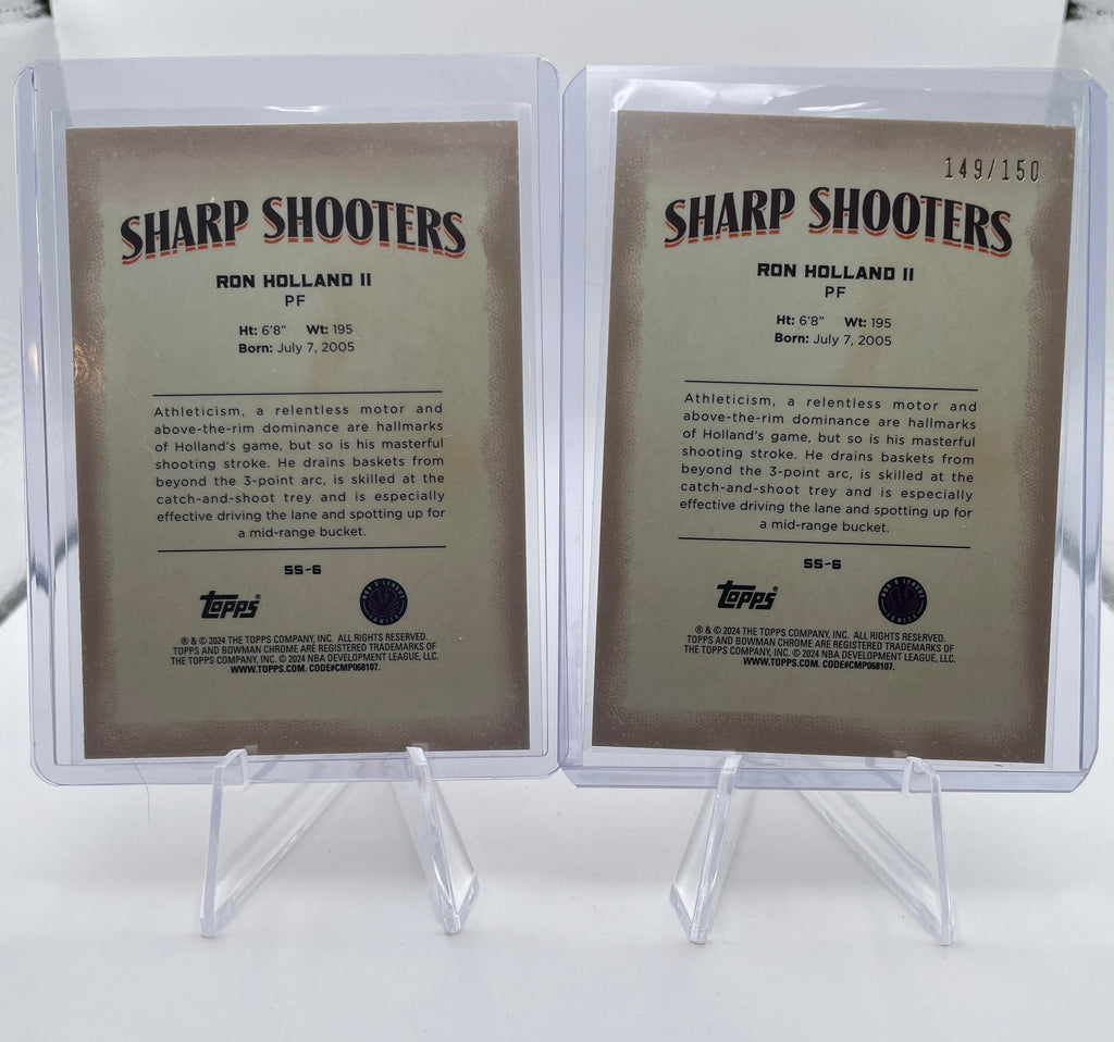 2023-24 Bowman U Chrome Ron Holland Sharpshooters Wave Refractor /150 + Base