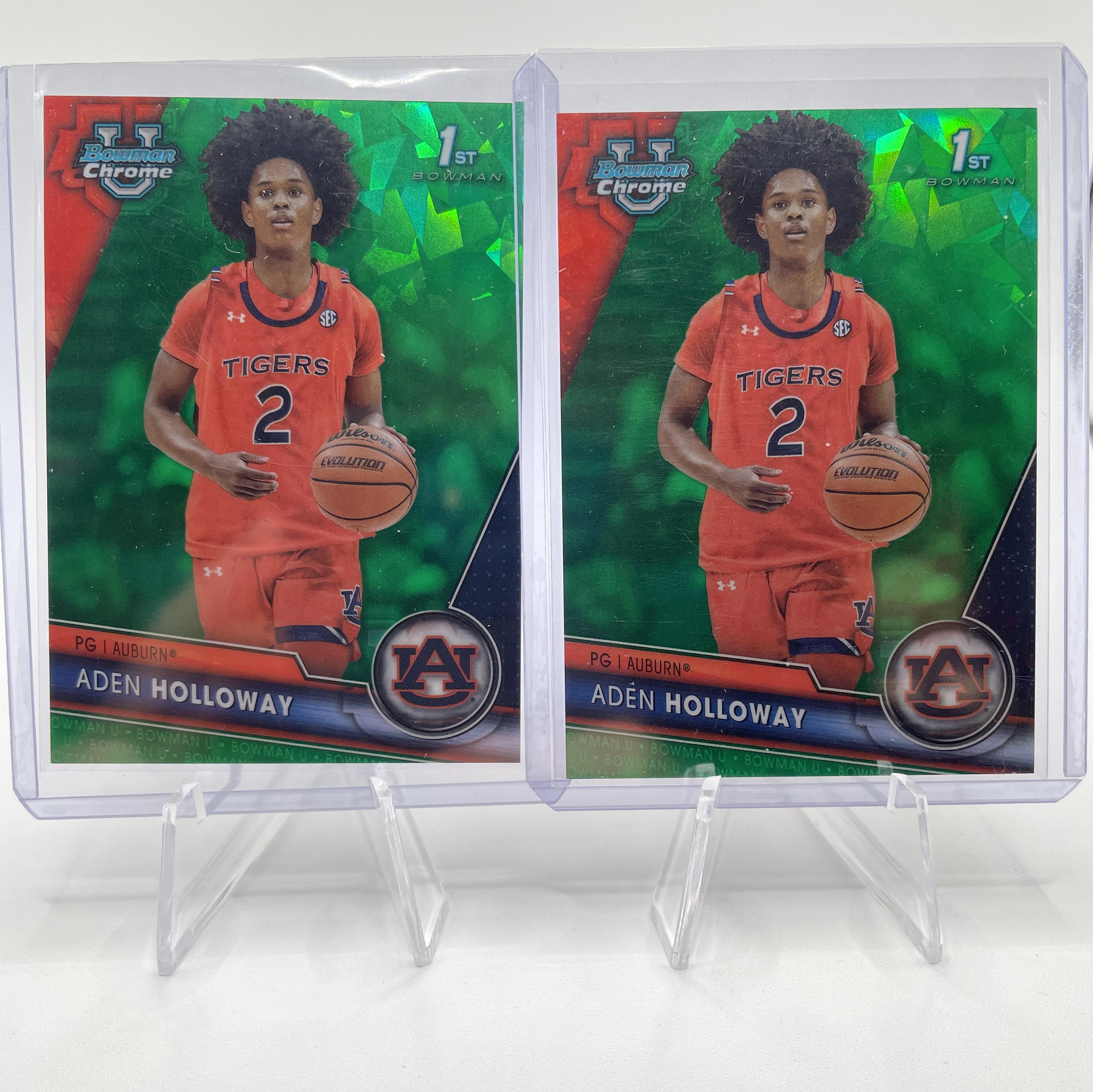 2023-24 Bowman U Chrome Sapphire Aden Holloway Gold /50 + Yellow /75 Set (x13)