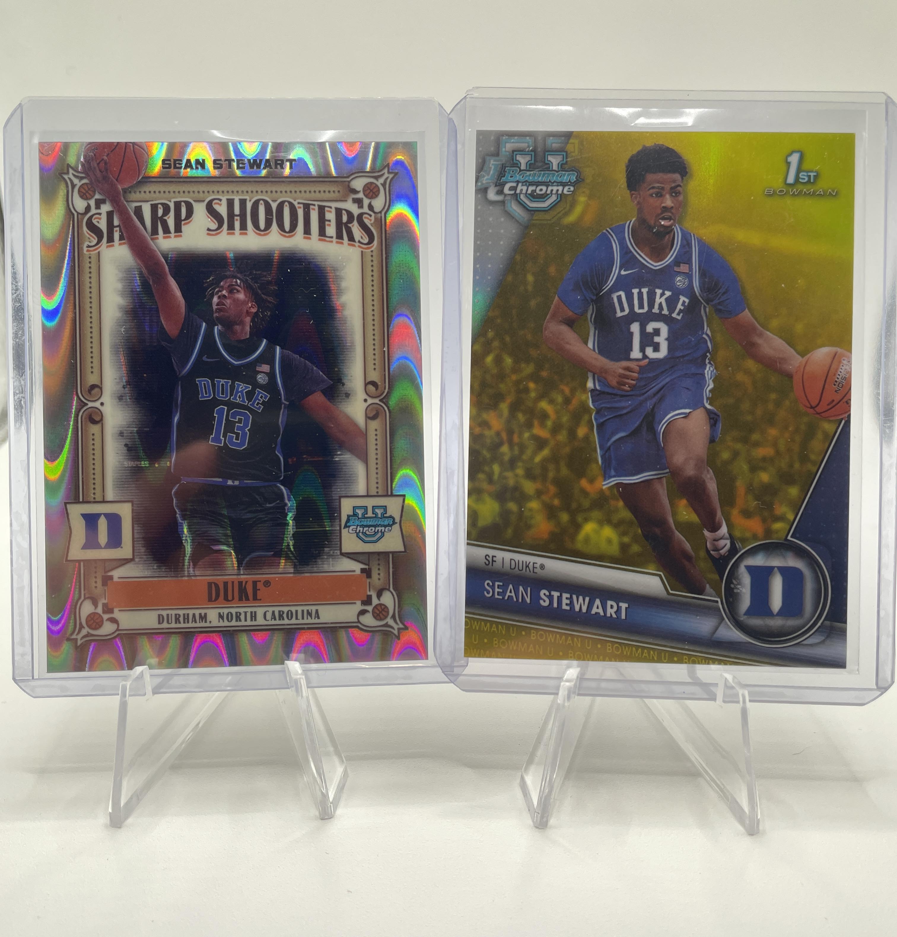 2023-24 Bowman U Chrome Sean Stewart Yellow Refractor /75 + Wave Insert /150