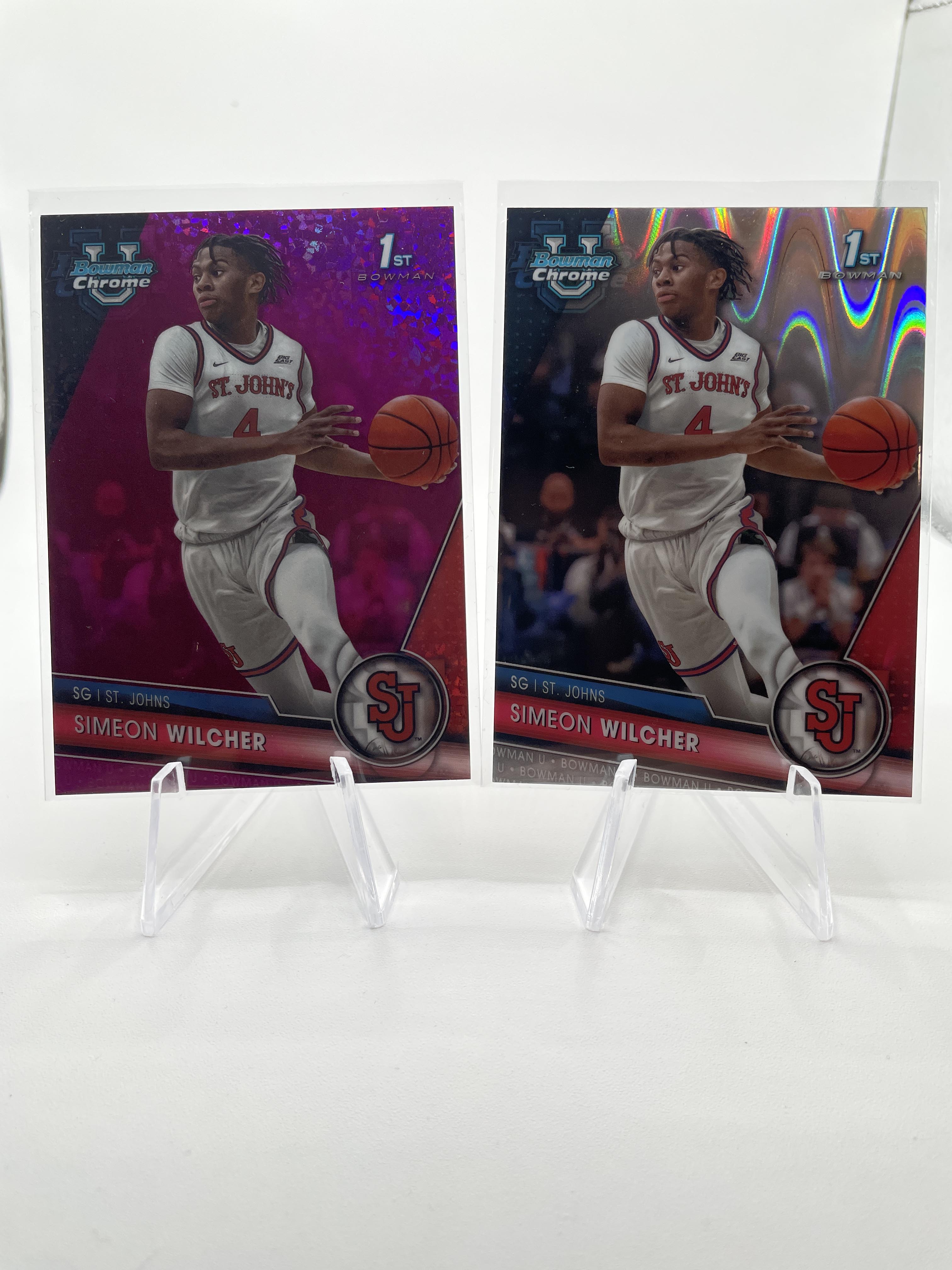 2023-24 Bowman U Chrome Simeon Wilcher Gold /50 Green /99 Yellow /75 Set (x15)
