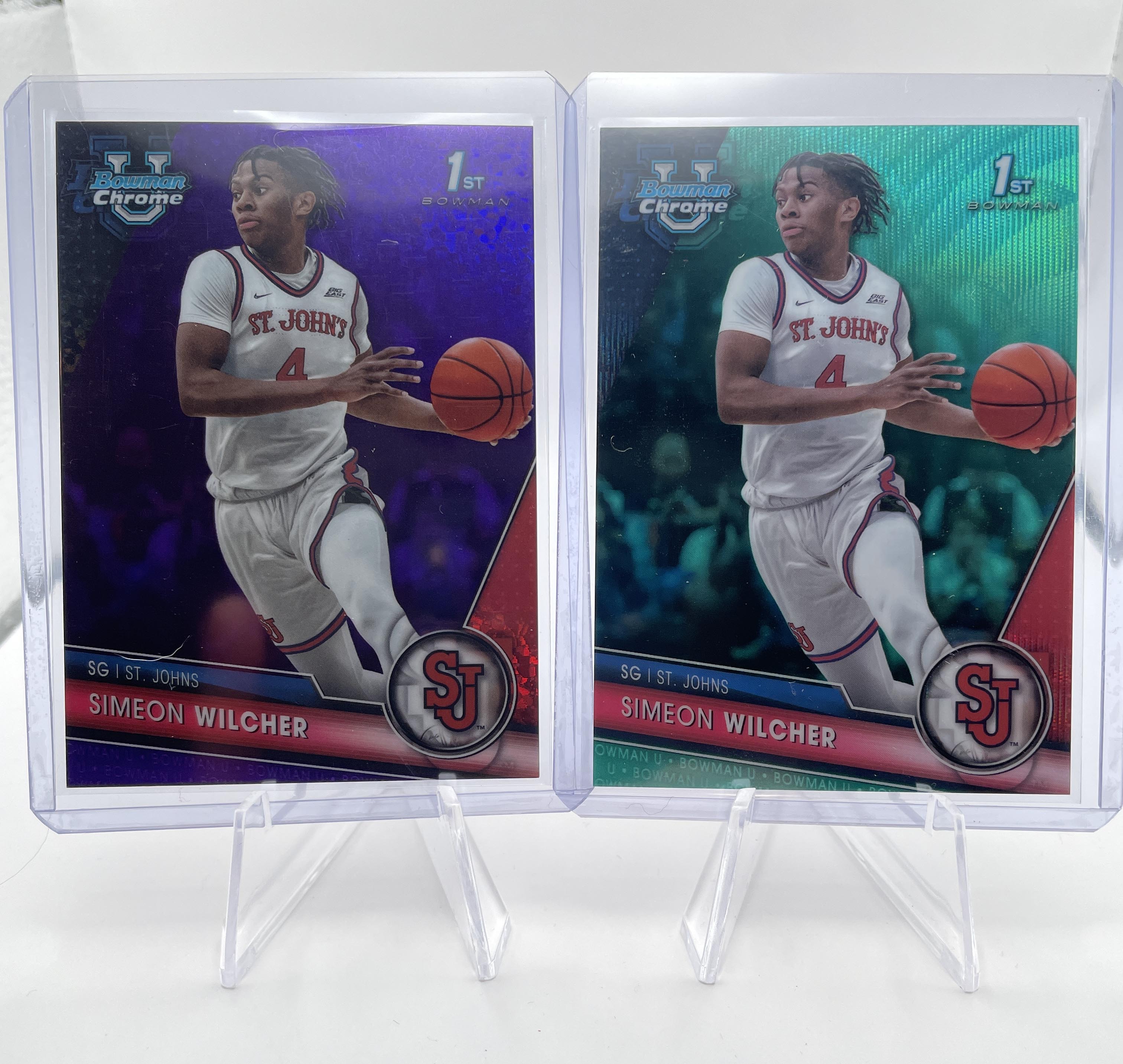 2023-24 Bowman U Chrome Simeon Wilcher Gold /50 Green /99 Yellow /75 Set (x15)