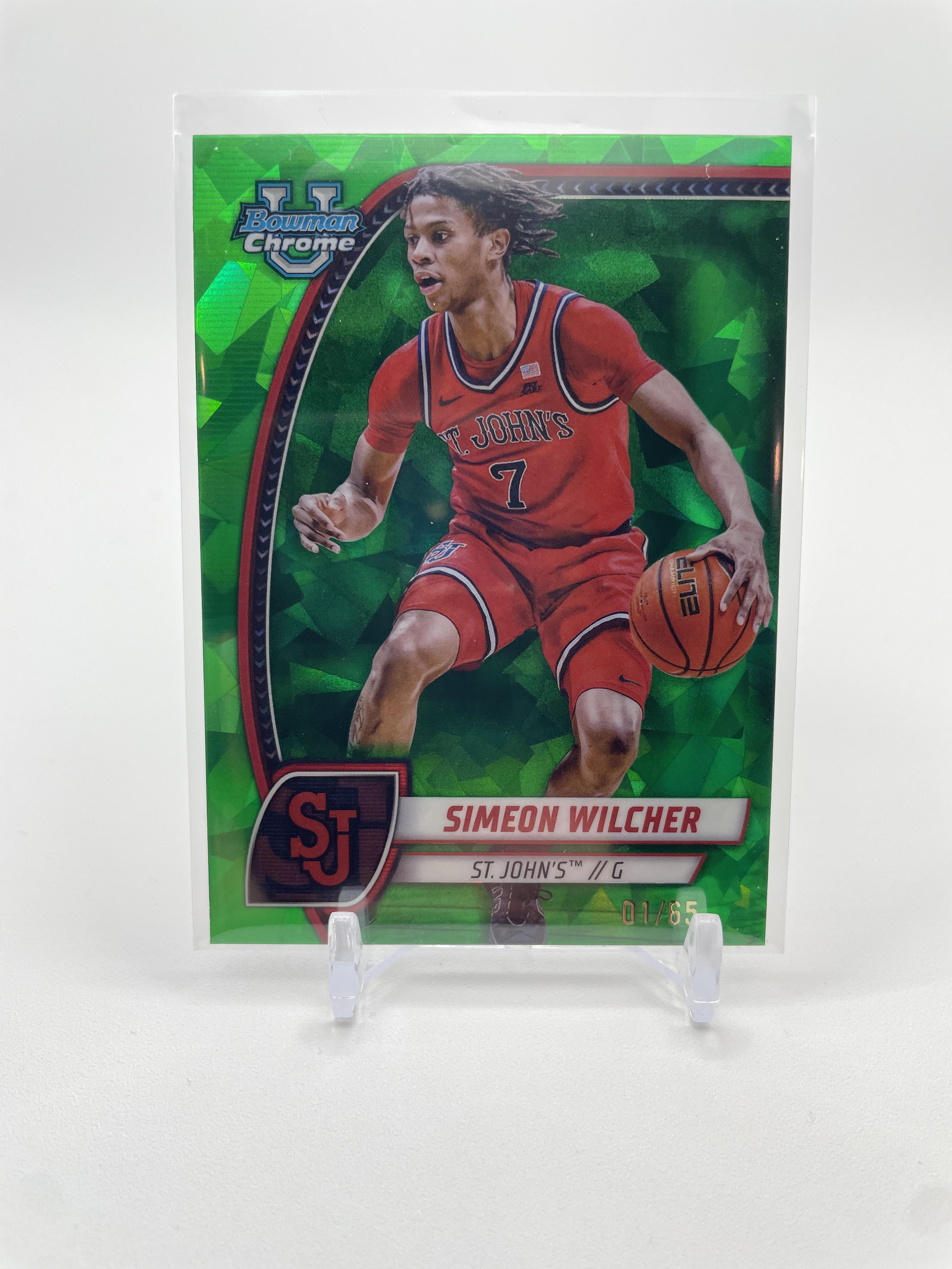 2023-24 Bowman U Chrome Simeon Wilcher Gold /50 Green /99 Yellow /75 Set (x15)