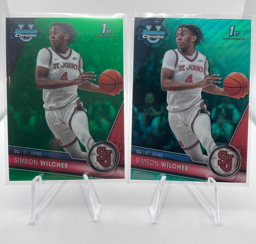 2023-24 Bowman U Chrome Simeon Wilcher Gold /50 Green /99 Yellow /75 Set (x15)