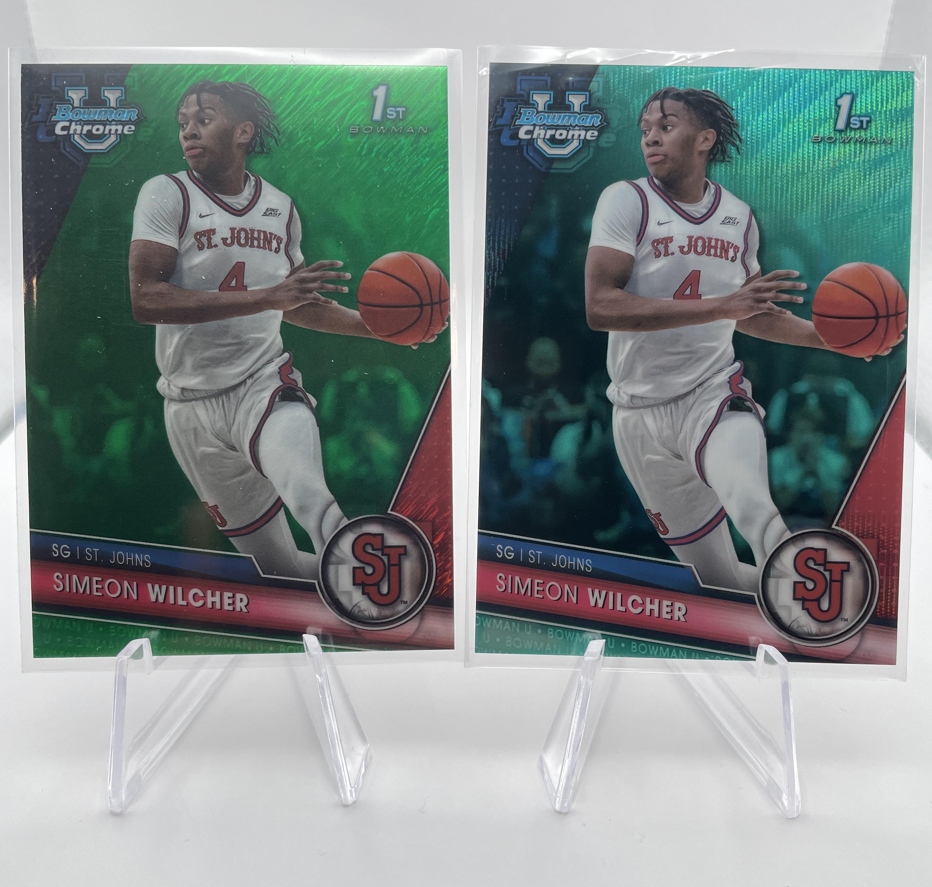 2023-24 Bowman U Chrome Simeon Wilcher Gold /50 Green /99 Yellow /75 Set (x15)