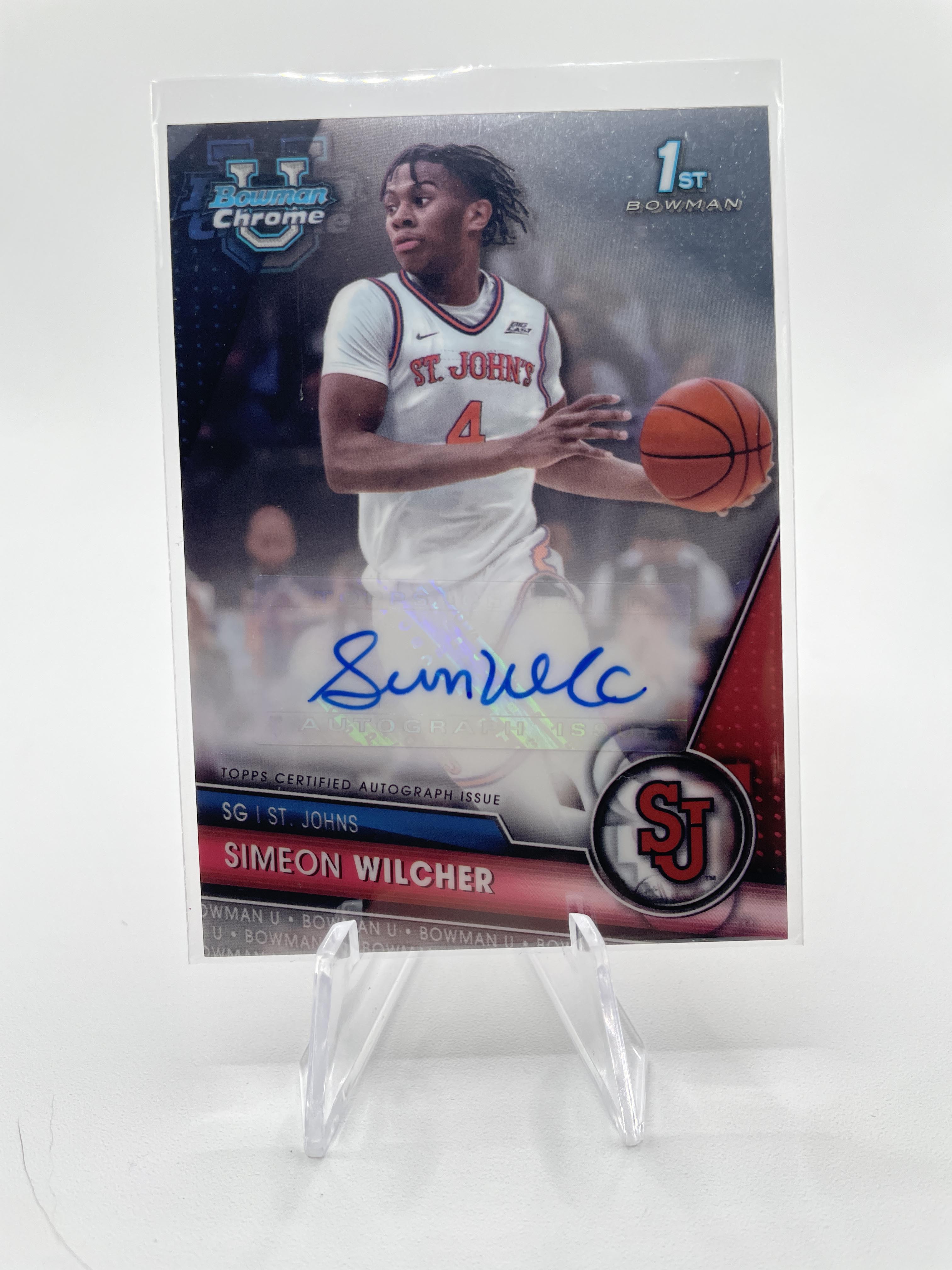 2023-24 Bowman U Chrome Simeon Wilcher Refractor Auto /250 + Base Auto Set (x10)