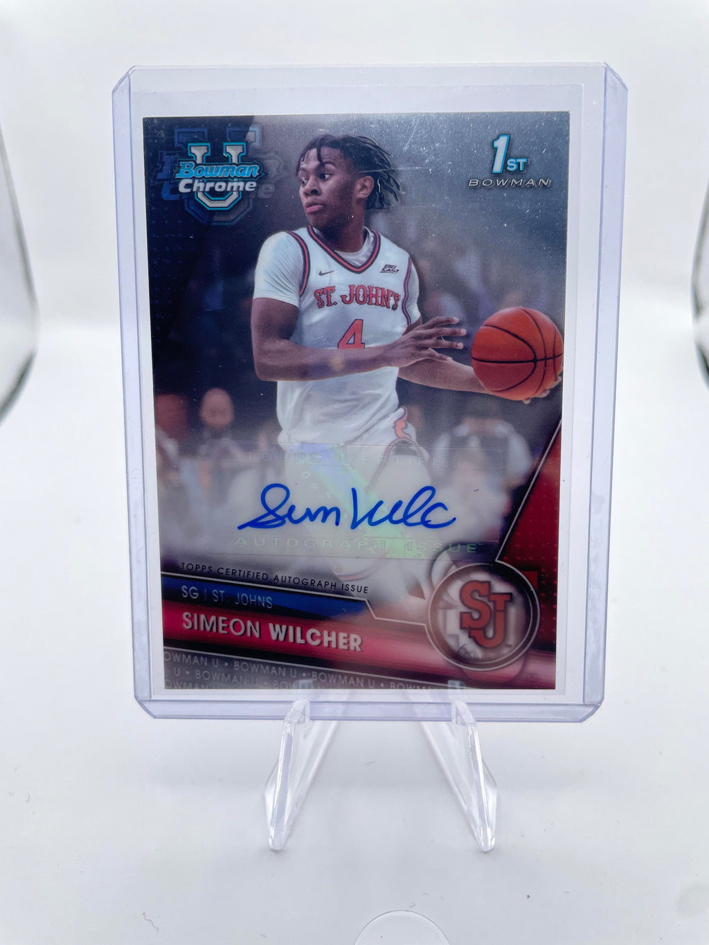 2023-24 Bowman U Chrome Simeon Wilcher Refractor Auto /250 + Base Auto Set (x10)