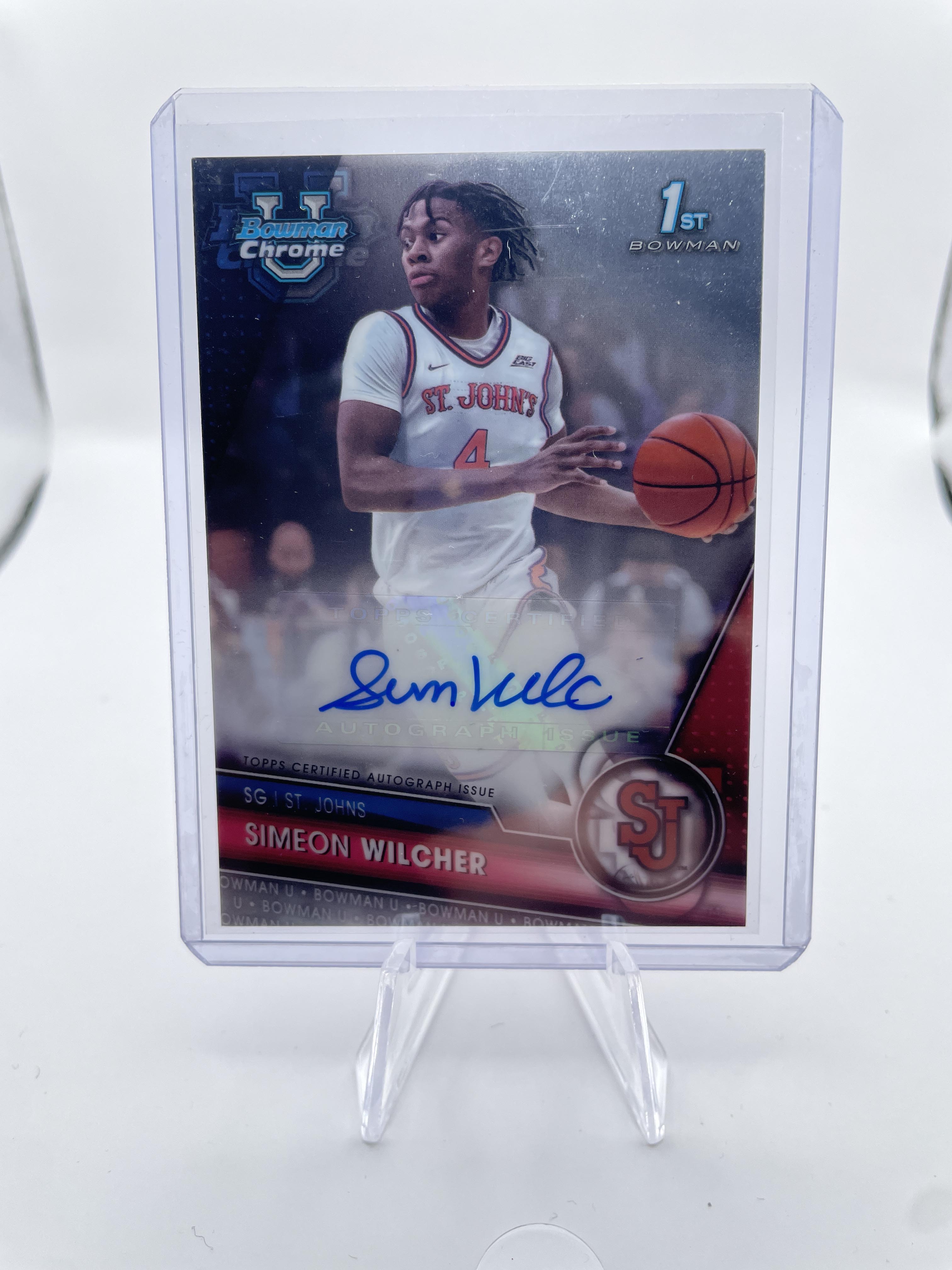 2023-24 Bowman U Chrome Simeon Wilcher Refractor Auto /250 + Base Auto Set (x10)