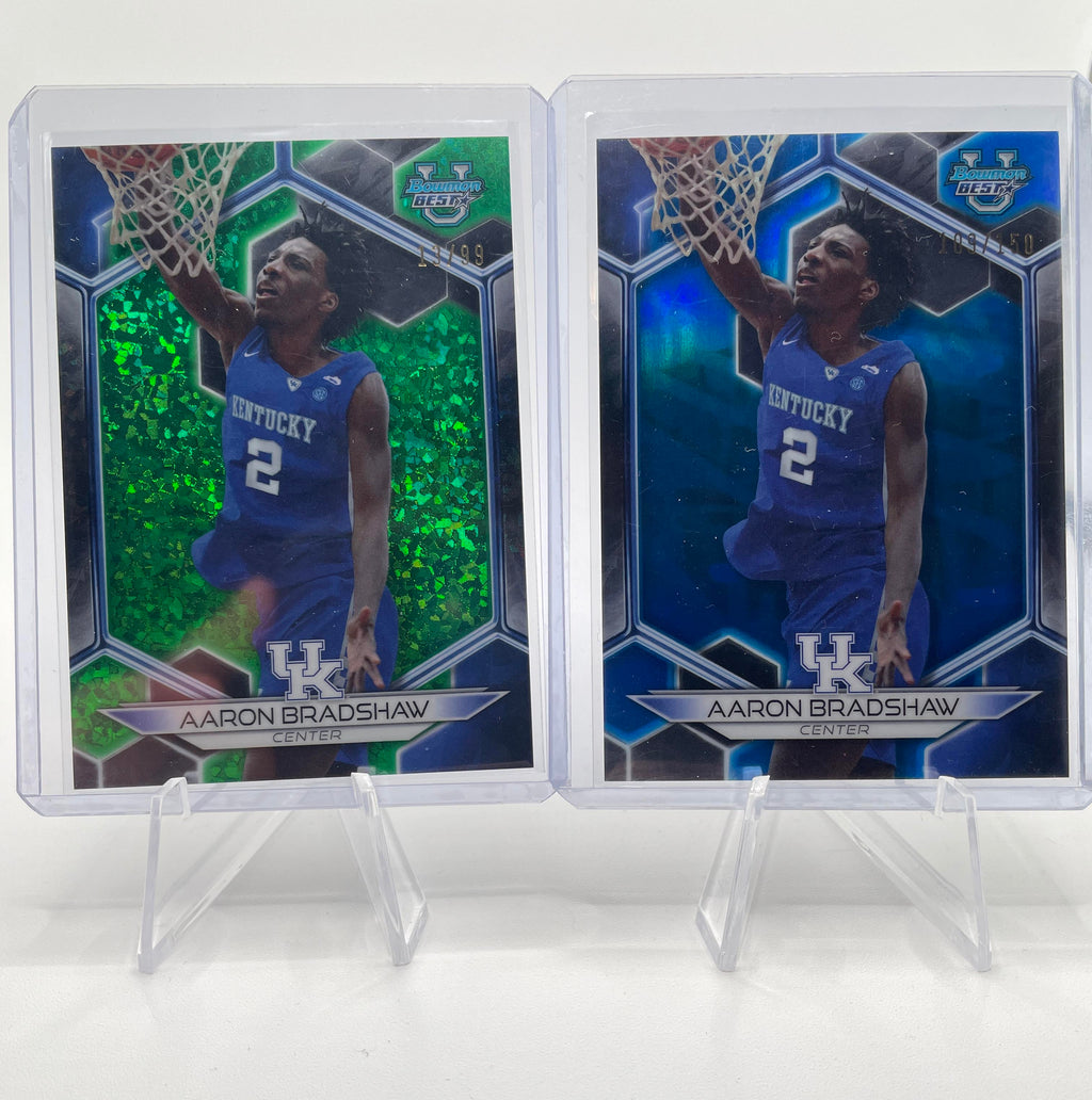2023-24 Bowman U Chrome + Best Aaron Bradshaw Green /99 + Wave /100 Set (x12)