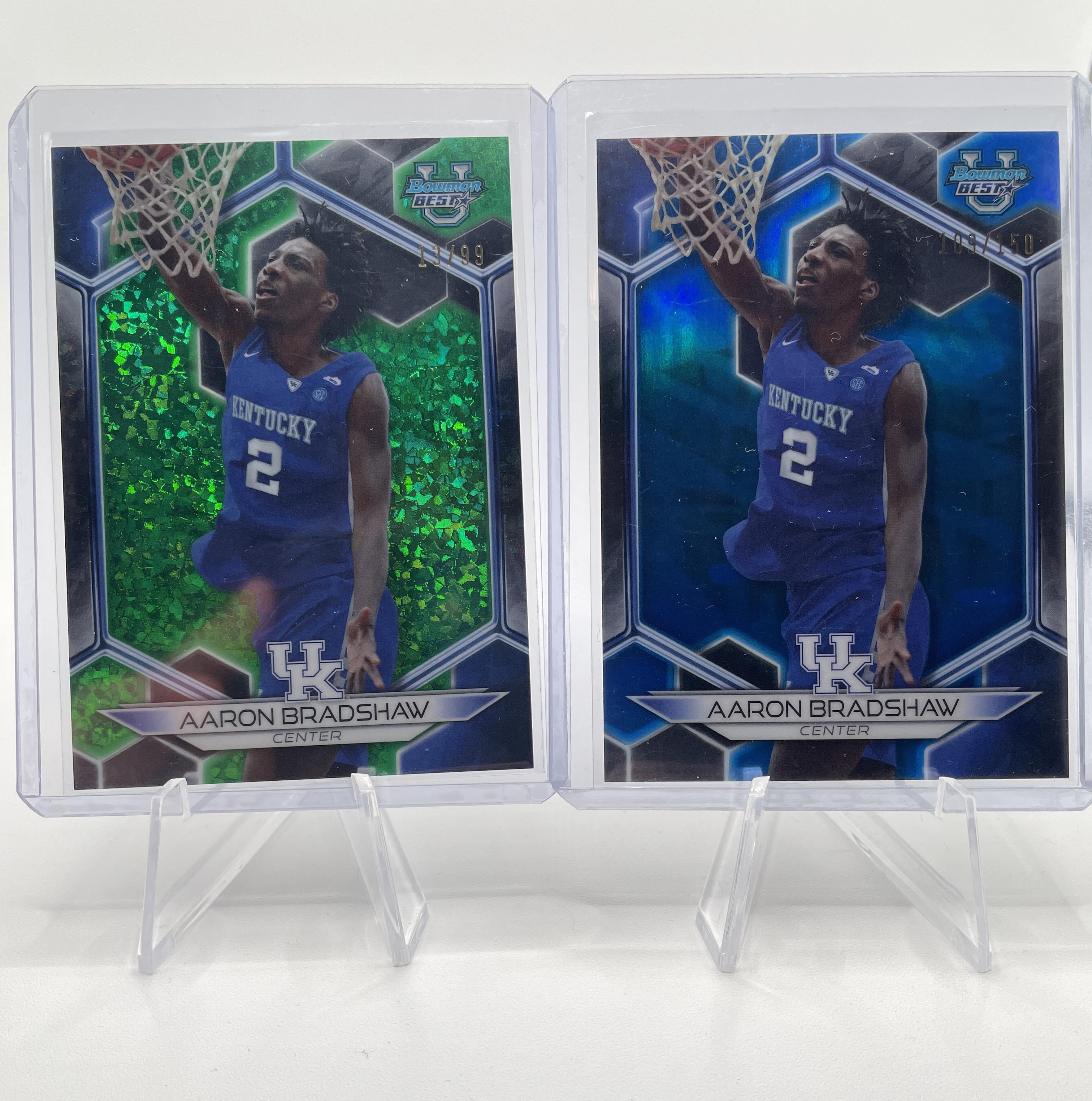 2023-24 Bowman U Chrome + Best Aaron Bradshaw Green /99 + Wave /100 Set (x12)