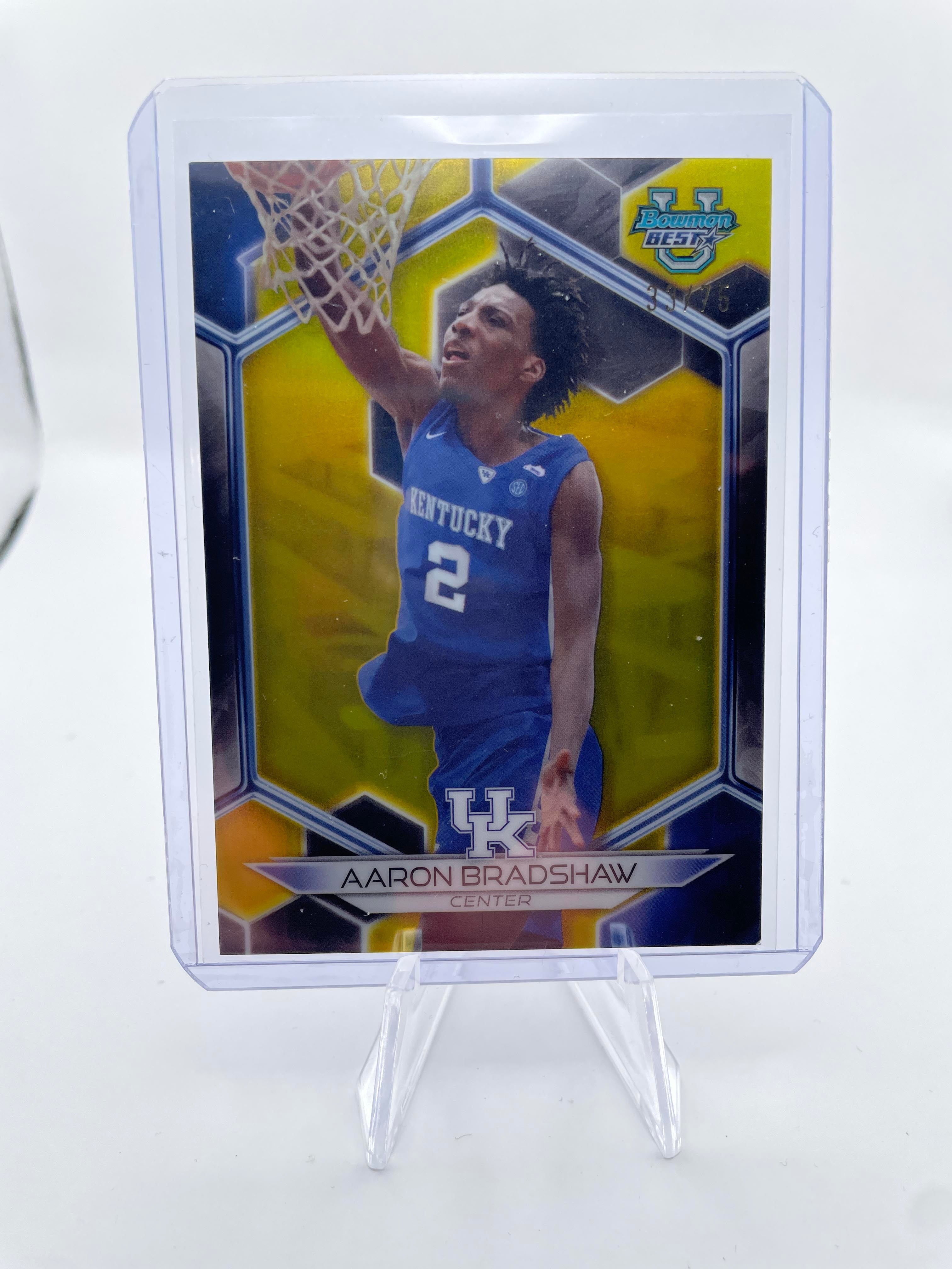 2023-24 Bowman U Chrome + Best Aaron Bradshaw Green /99 + Wave /100 Set (x12)