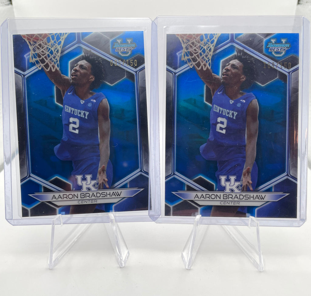 2023-24 Bowman U Chrome + Best Aaron Bradshaw Green /99 + Wave /100 Set (x12)